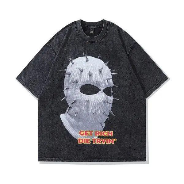 VIBE Get Rich or Die Trying Print Graphic T Shirt Size US L / EU 52-54 / 3 - 3 Thumbnail