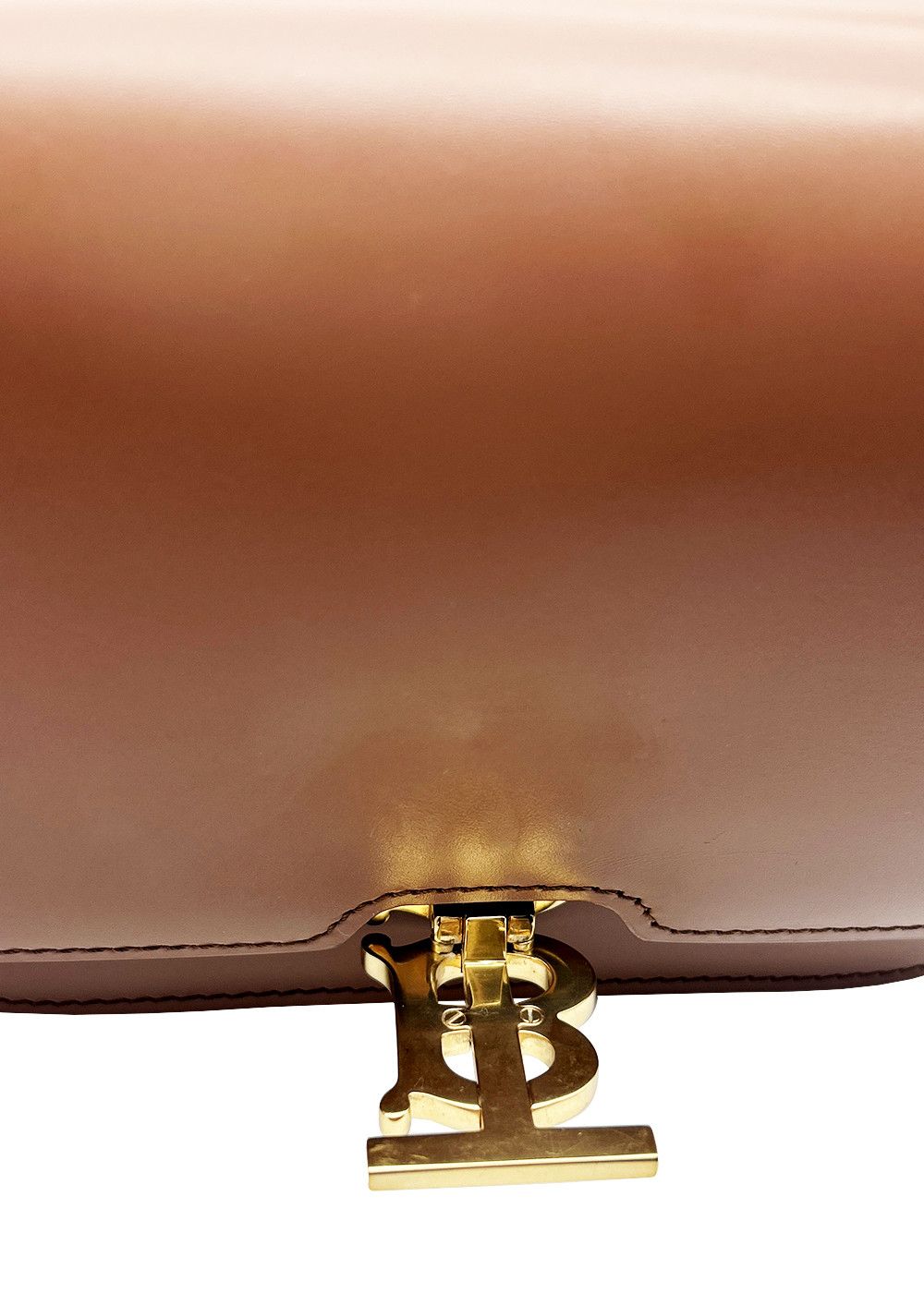 Burberry BURBERRY Calfskin TB Belt Bag Brown Size ONE SIZE - 5 Thumbnail