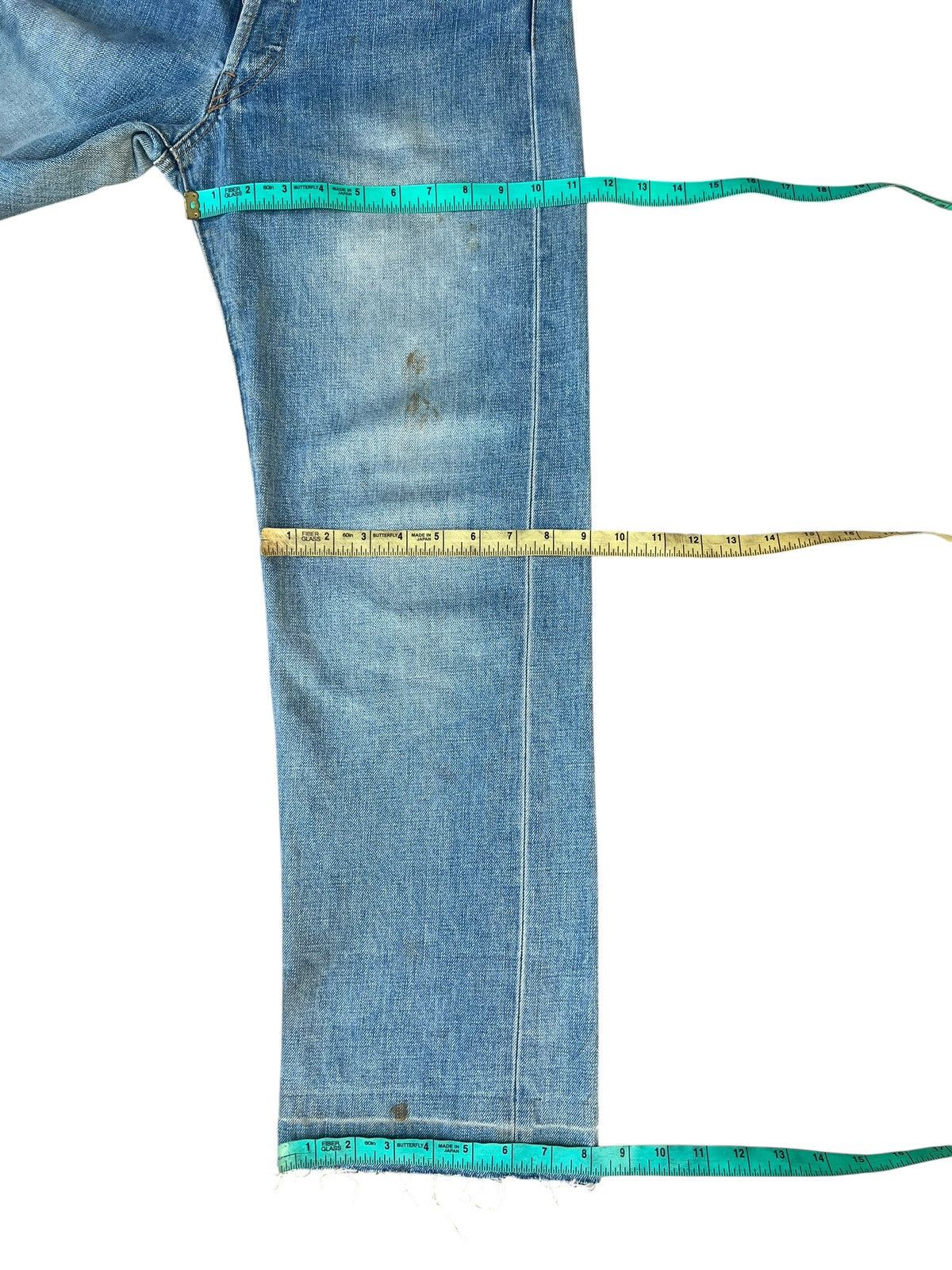 Shellac Vintage 90s Ozone Rocks Japan Fade Aging Stains Jeans Size US 32 / EU 48 - 3 Thumbnail