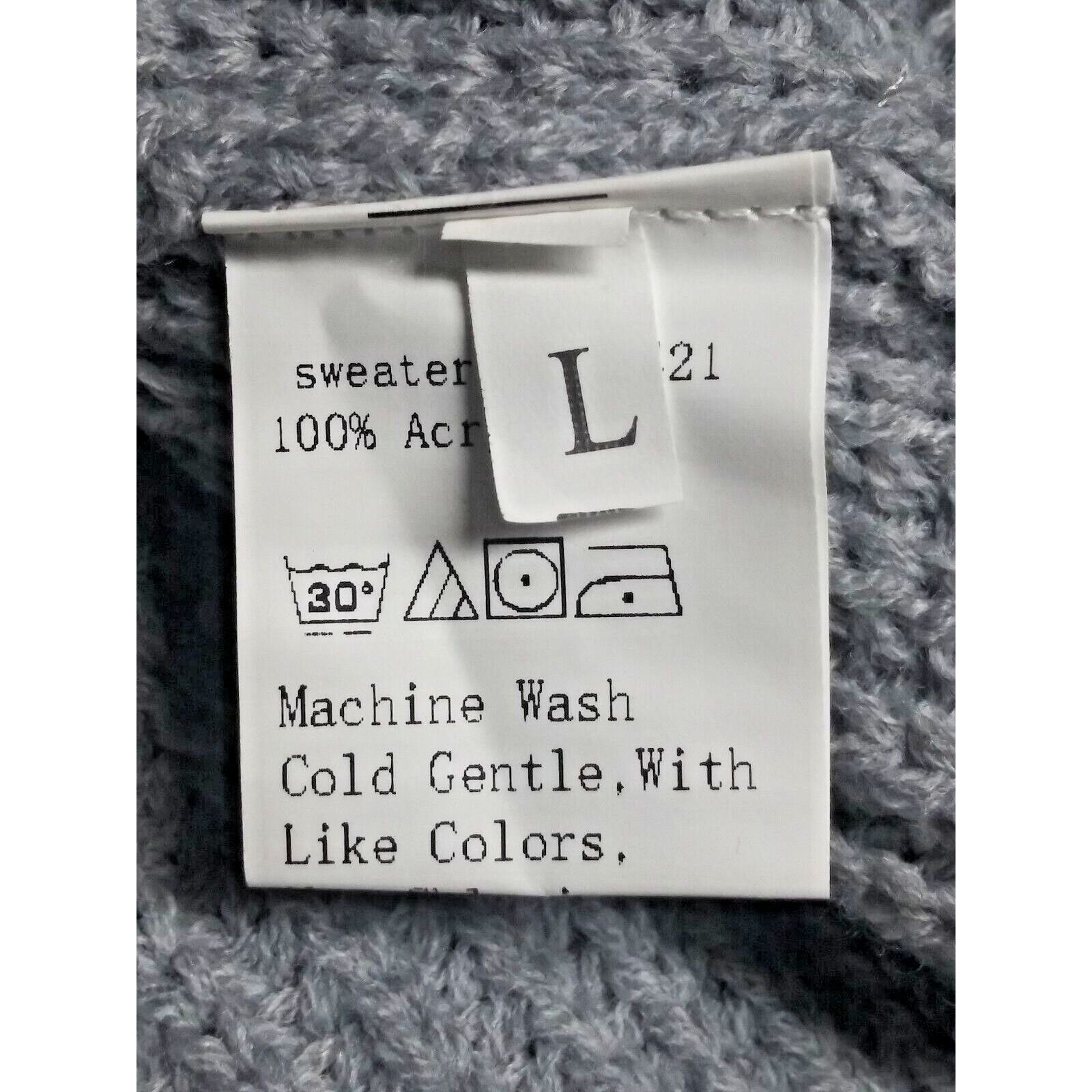 Designer NWOT Womens Cropped cowlneck Sweater Lantern Sleeve Sz L Size L / US 10 / IT 46 - 7 Thumbnail