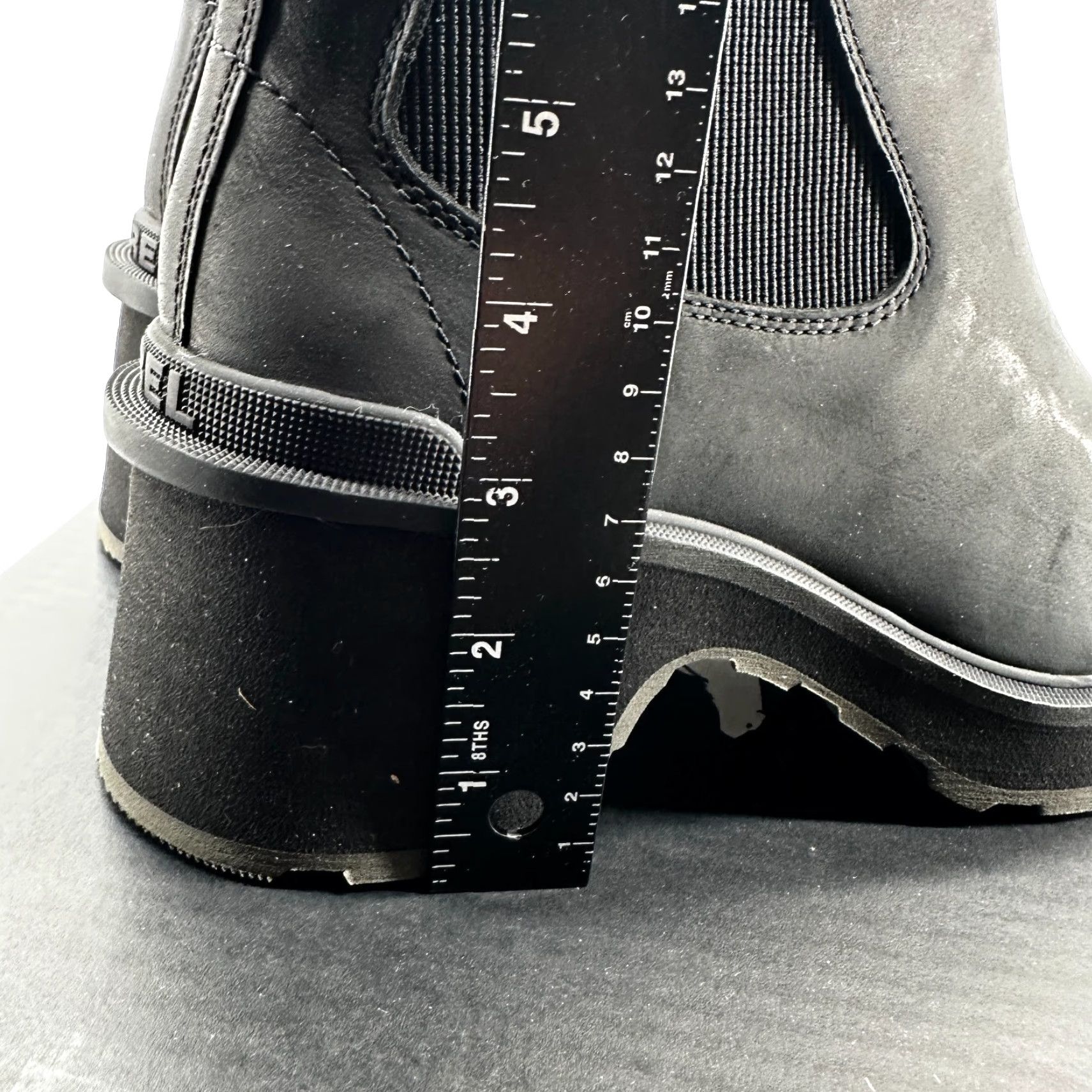 SOREL Sorel Chelsea Boots Black Leather Waterproof Womens Size 9.5 Hi-Line Heel Size US 10 / IT 40 - 6 Thumbnail