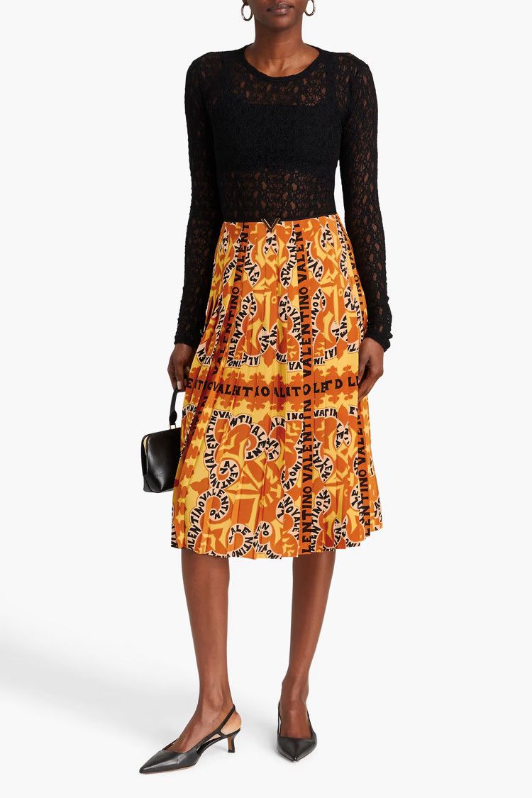 Valentino o1y0326 Midi Skirt in Multicolor Size 28" / US 6 / IT 42 - 4 Thumbnail