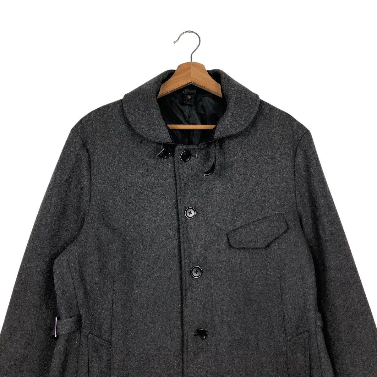 Japanese Brand × Vintage 📌Vintage Wool Biker Jacket Morgan Homme Issey Miyake Size US XL / EU 56 / 4 - 4 Thumbnail