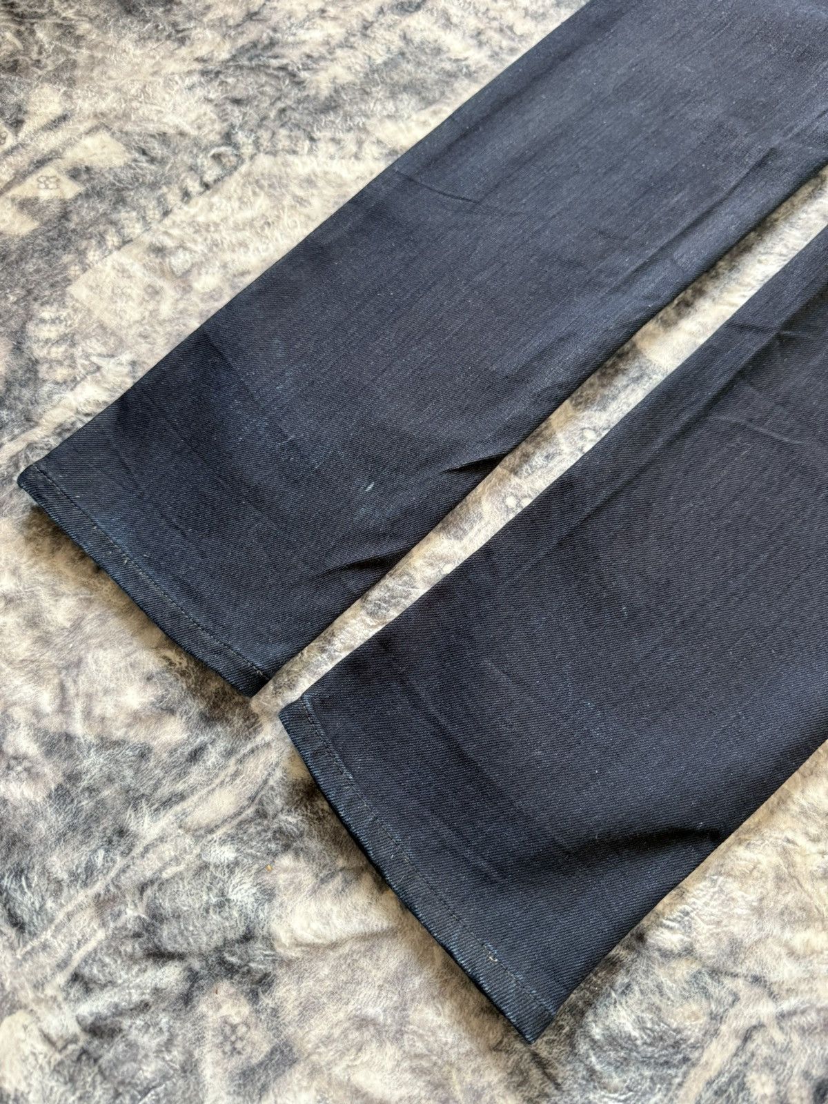Acne Studios ACNE STUDIO Ace Navy Cash Indigo Wash Slim Stacked Jeans Size US 30 / EU 46 - 14 Thumbnail