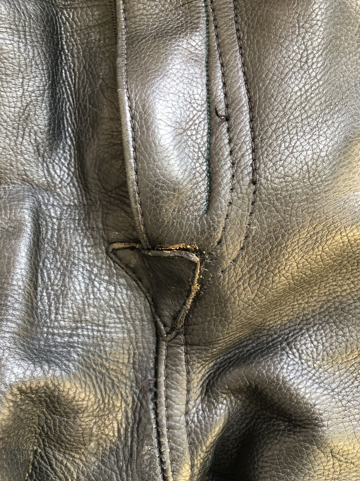 Genuine Leather Southern Men Wear Lace Up Leather String Biker Pant Size US 32 / EU 48 - 8 Thumbnail