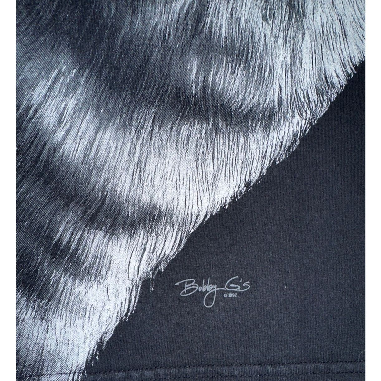 Trinity The Label Trinity Big Wolf Tee Black Shirt VTG 90s Single Stitch Large Size US L / EU 52-54 / 3 - 3 Thumbnail