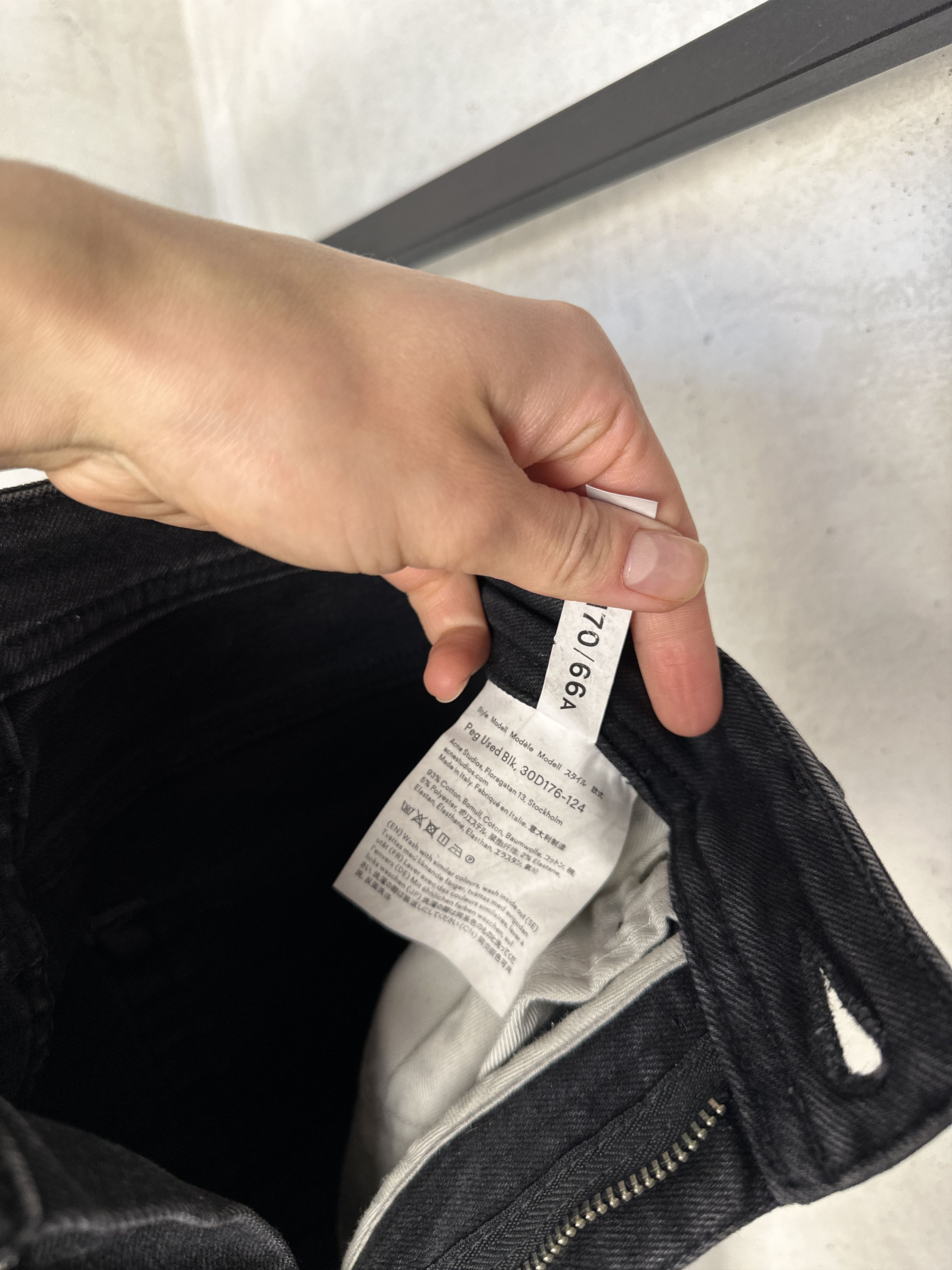Acne Studios Acne Studios Peg Used Black Jeans Size 26" / US 2 / IT 38 - 6 Thumbnail