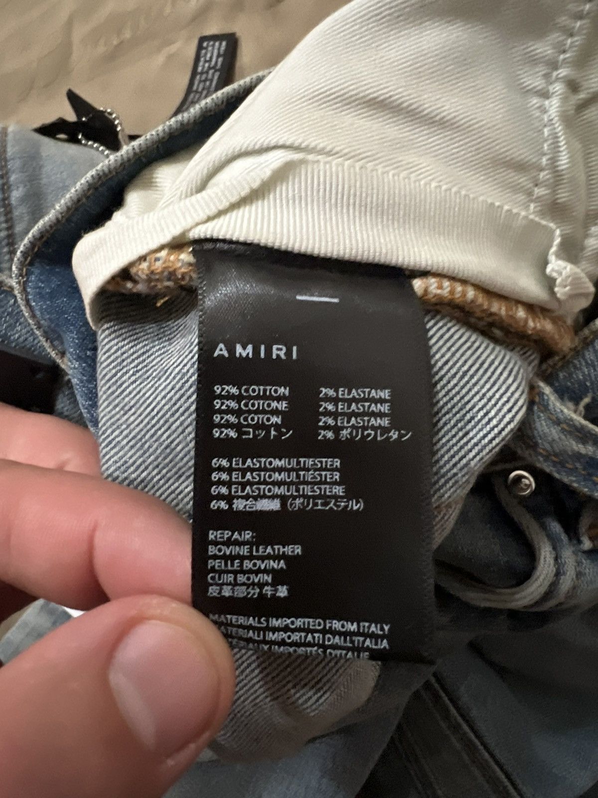 Amiri Amiri Amiri Velvet PJ MX2 Denim Jeans size 36 $2300 Size US 36 / EU 52 - 5 Thumbnail