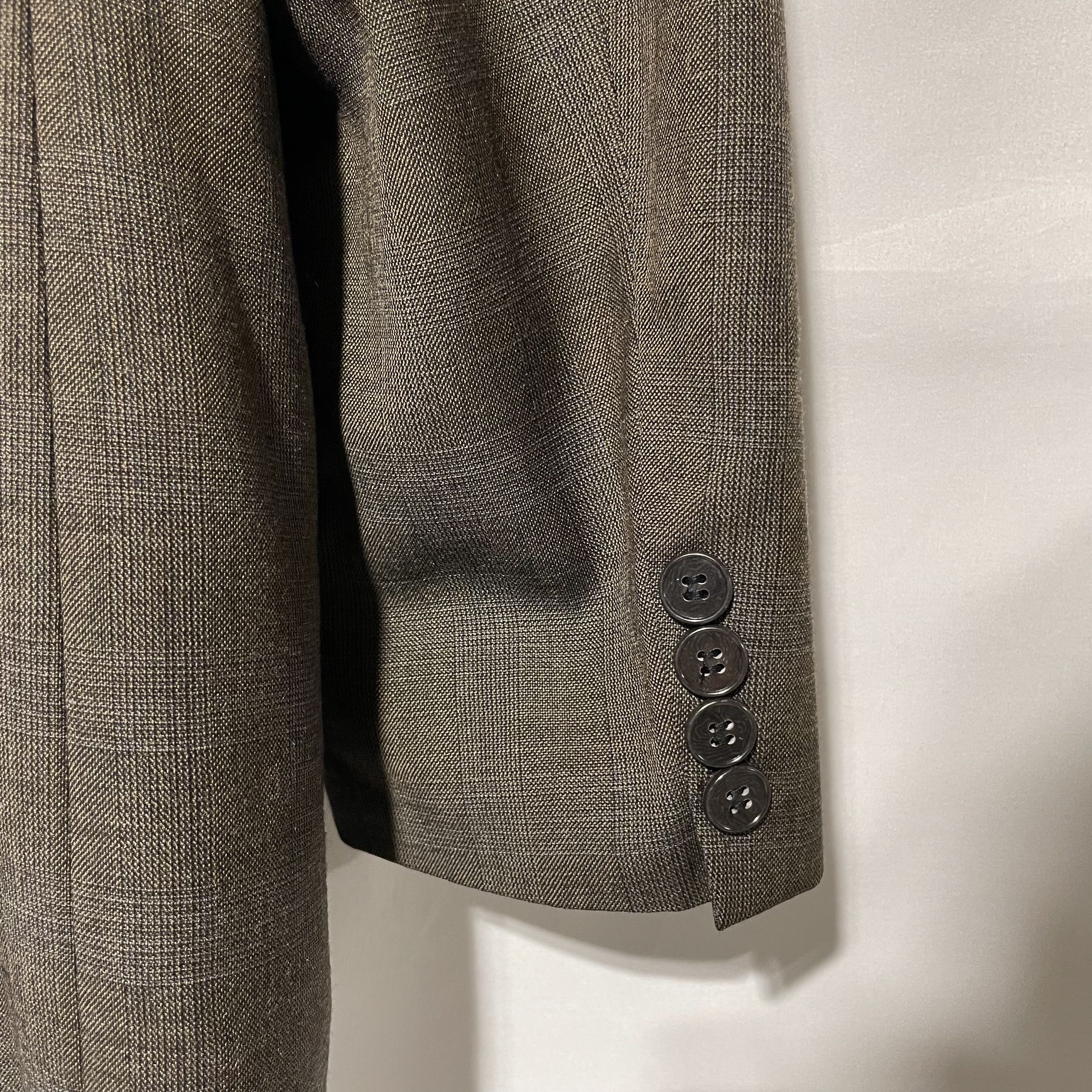 Club Room Club Room 100% Wool Brown Plaid Men's Blazer Size R42 Size 42R - 9 Thumbnail