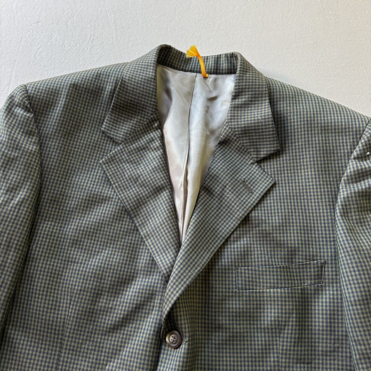 Bill Blass Vintage Bill Blass Herringbone Wool Blazer Size 44S - 2 Thumbnail