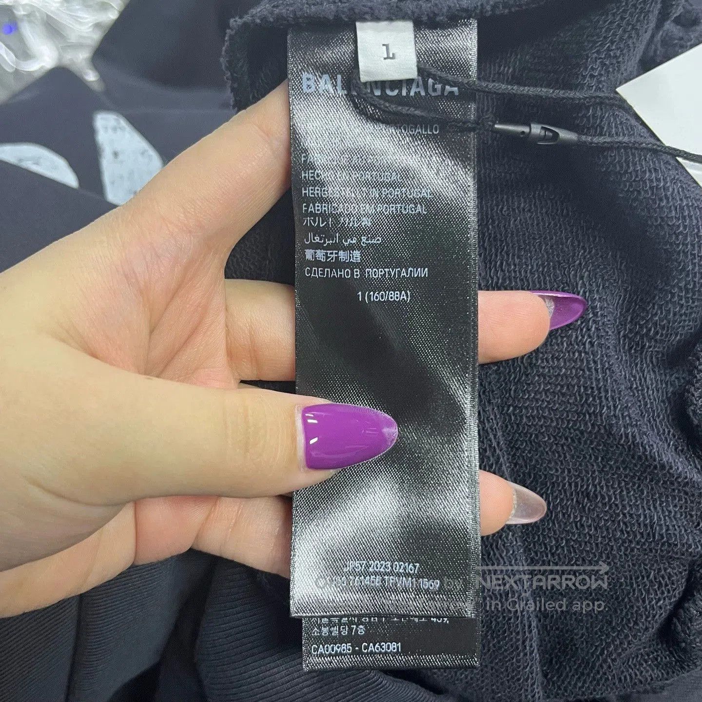 Balenciaga balenciaga black printed hoodie long sleeves. Size US M / EU 48-50 / 2 - 4 Thumbnail