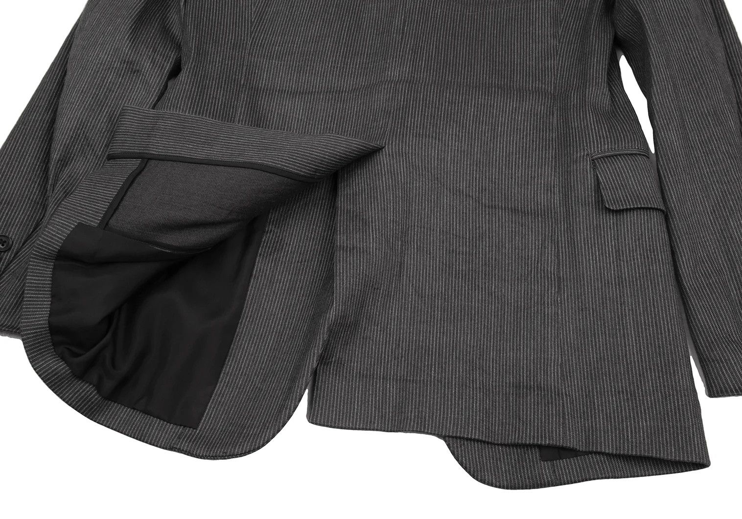 Yohji Yamamoto Yohji Yamamoto Linen Blend Stripe Set-Up Size US M / EU 48-50 / 2 - 11 Thumbnail