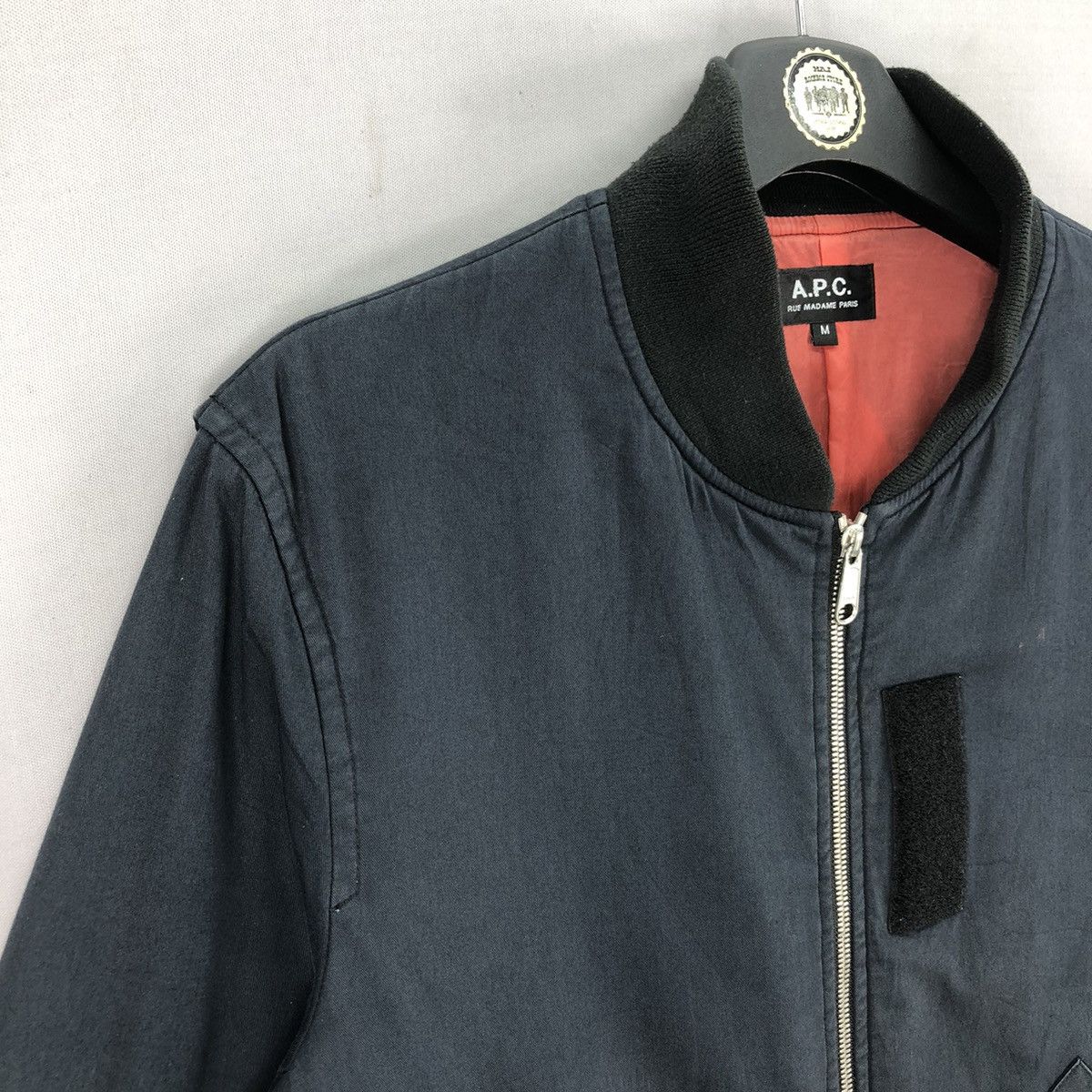 A.P.C. Vintage A.P.C Rue Madame Paris Bomber Jacket Blue Faded Size US S / EU 44-46 / 1 - 2 Thumbnail