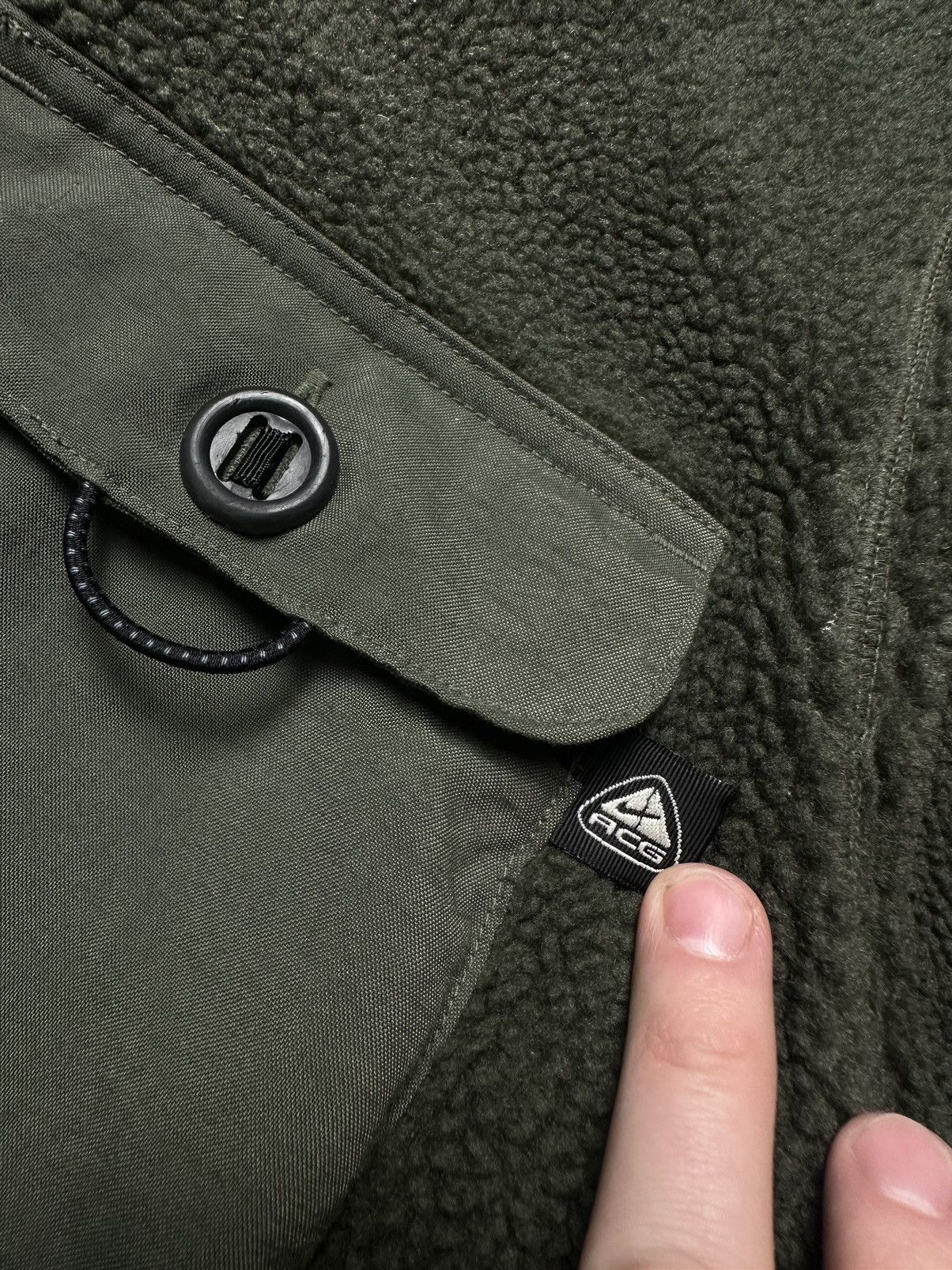 Vintage Vintage Nike ACG Sherpa Fleece Jacket Half Button pocket M Size US M / EU 48-50 / 2 - 4 Thumbnail
