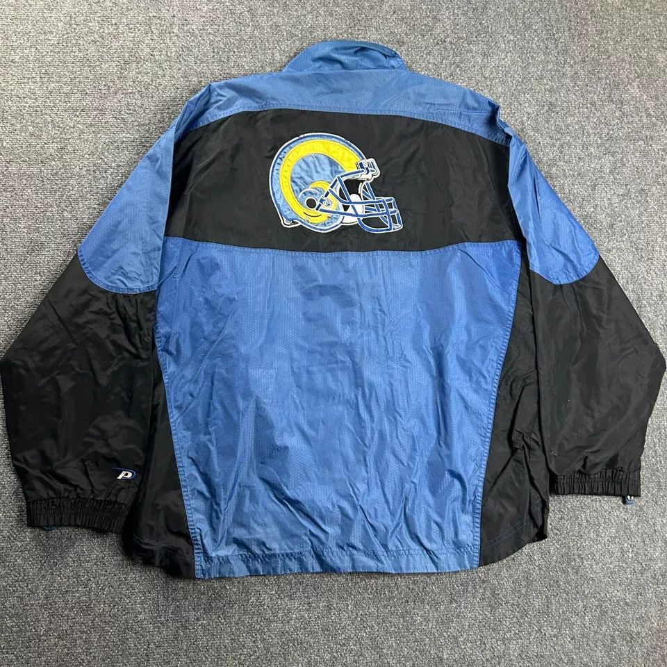Vintage St. Louis Rams Jacket Mens Medium Softshell Thrashed Size US M / EU 48-50 / 2 - 9 Thumbnail