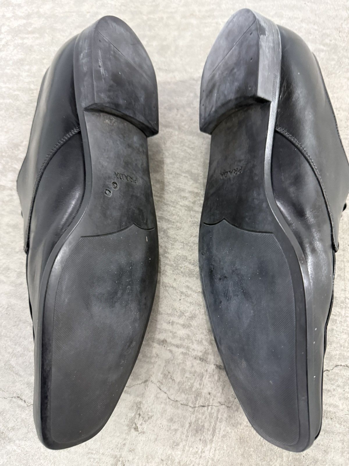Prada Prada Black leather lace up dress shoes Size US 10 / EU 43 - 2 Thumbnail