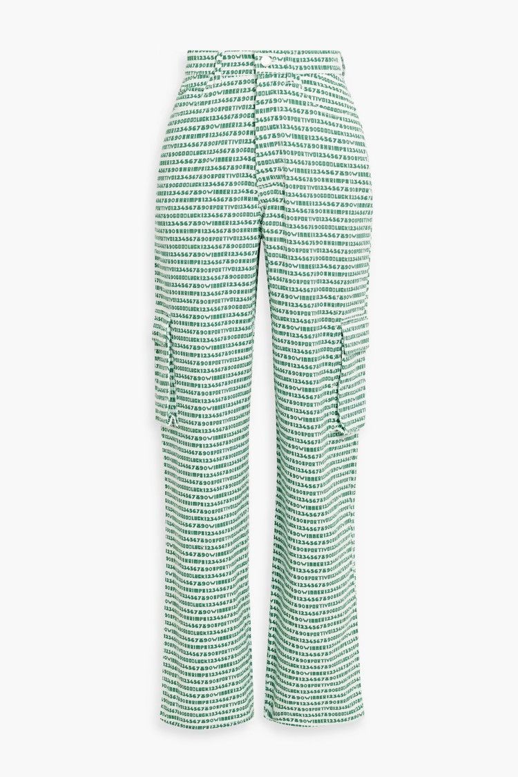 Shrimps SHRIMPS Annette printed cotton-twill straight-leg pants Size 27" / US 4 / IT 40 - 1 Thumbnail