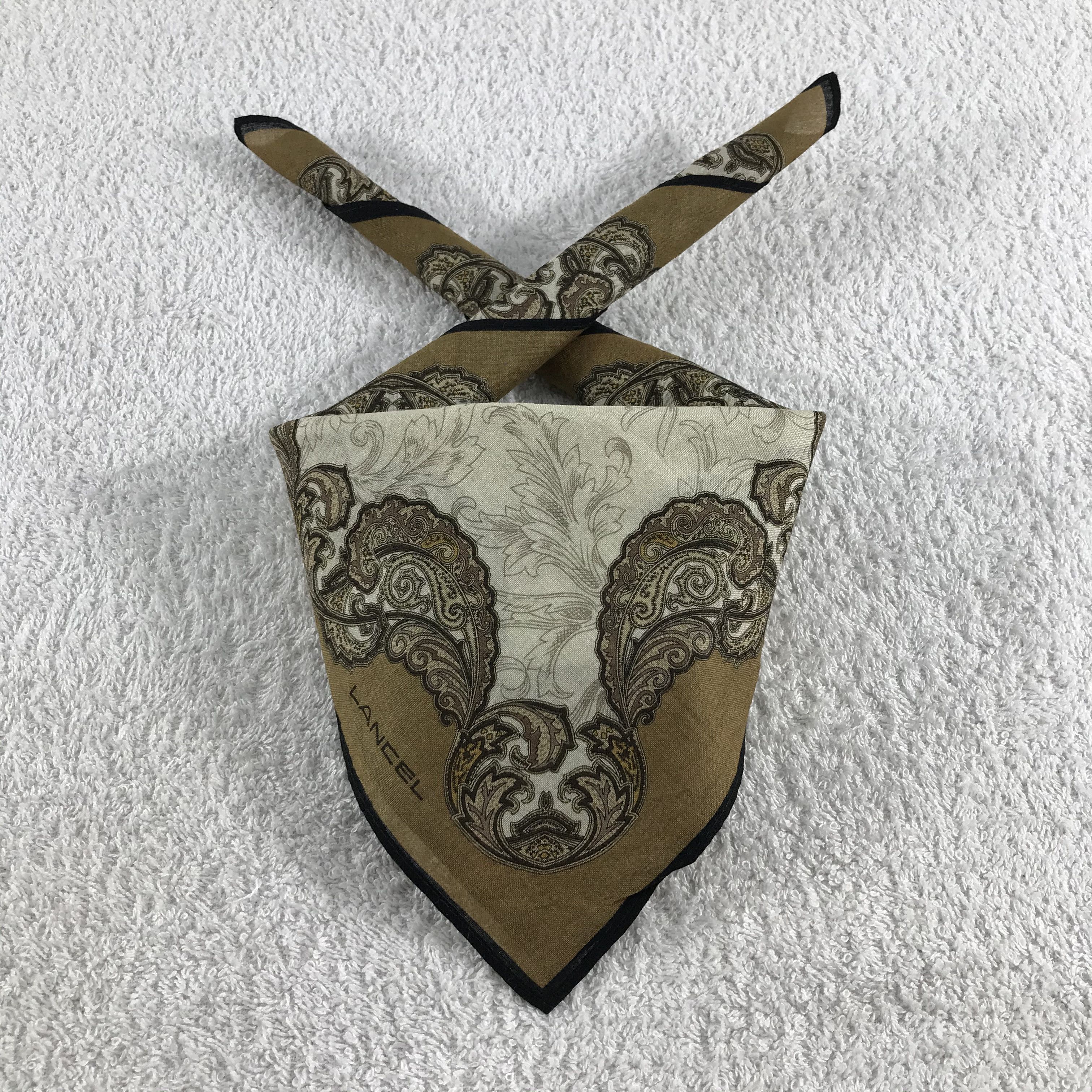 Lancel × Vintage Lancel Bandana / Handkerchief / Neckerchief - S334 Size ONE SIZE - 3 Thumbnail