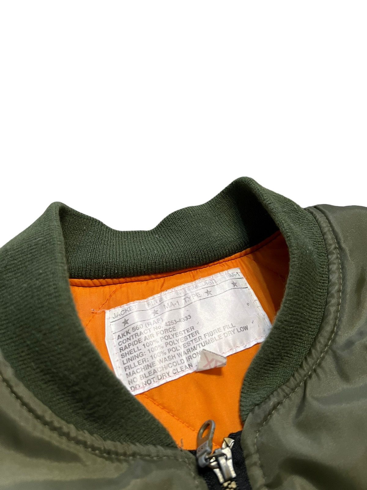 Other MA-1 Flyer khaki Vintage Nylon Bomber Jacket Boxy Fit Size US XL / EU 56 / 4 - 2 Thumbnail