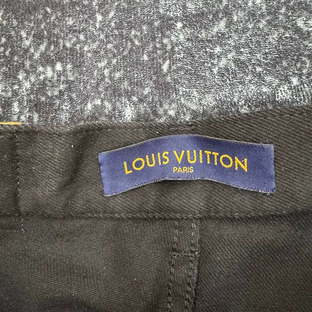 Louis Vuitton LOUIS VUITTON Black Lumber Loose Straight Cargo Jeans 31 Size US 31 - 6 Thumbnail