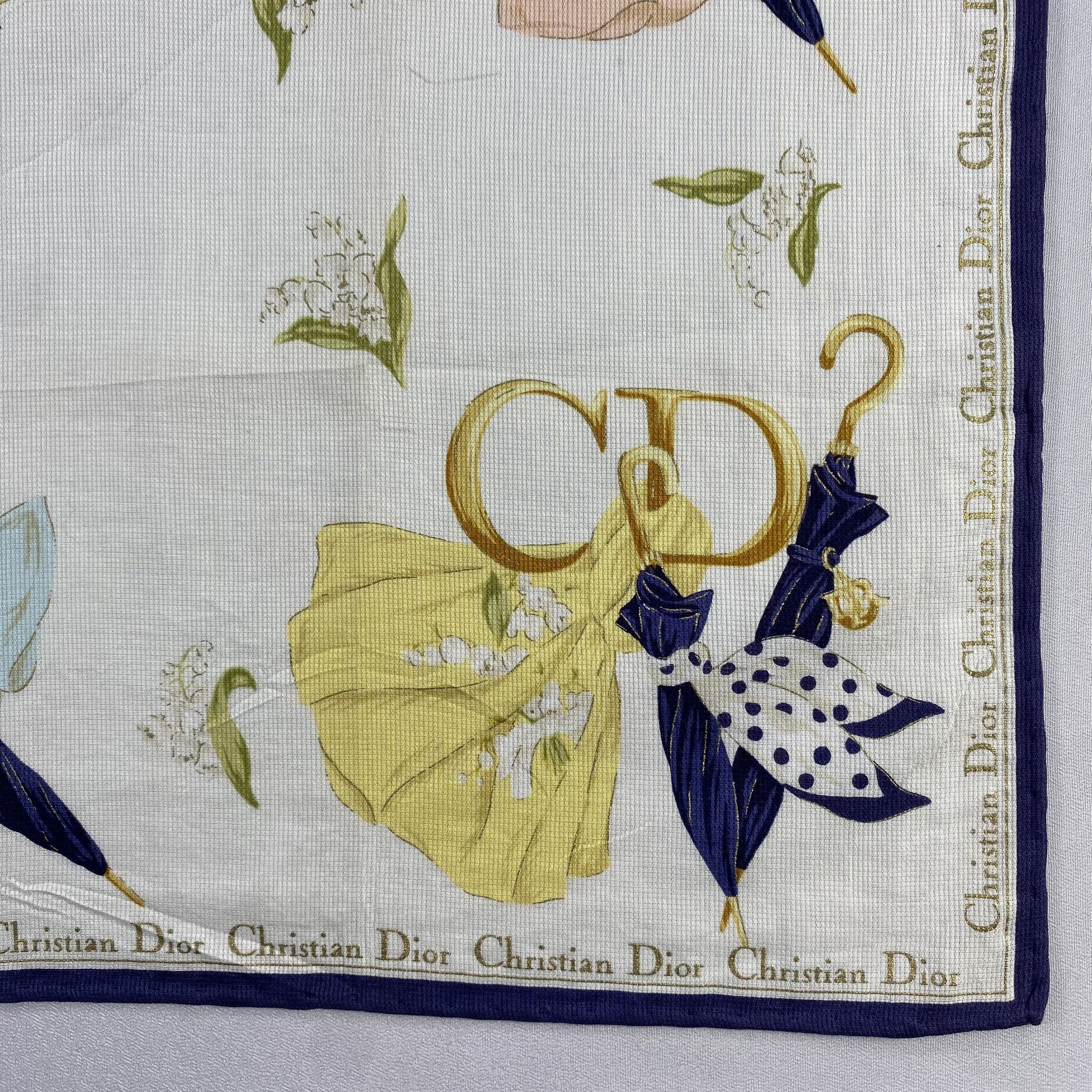 Vintage Christian Dior Monsieur Handkerchief / Neckerchief-P1765 Size ONE SIZE - 3 Thumbnail