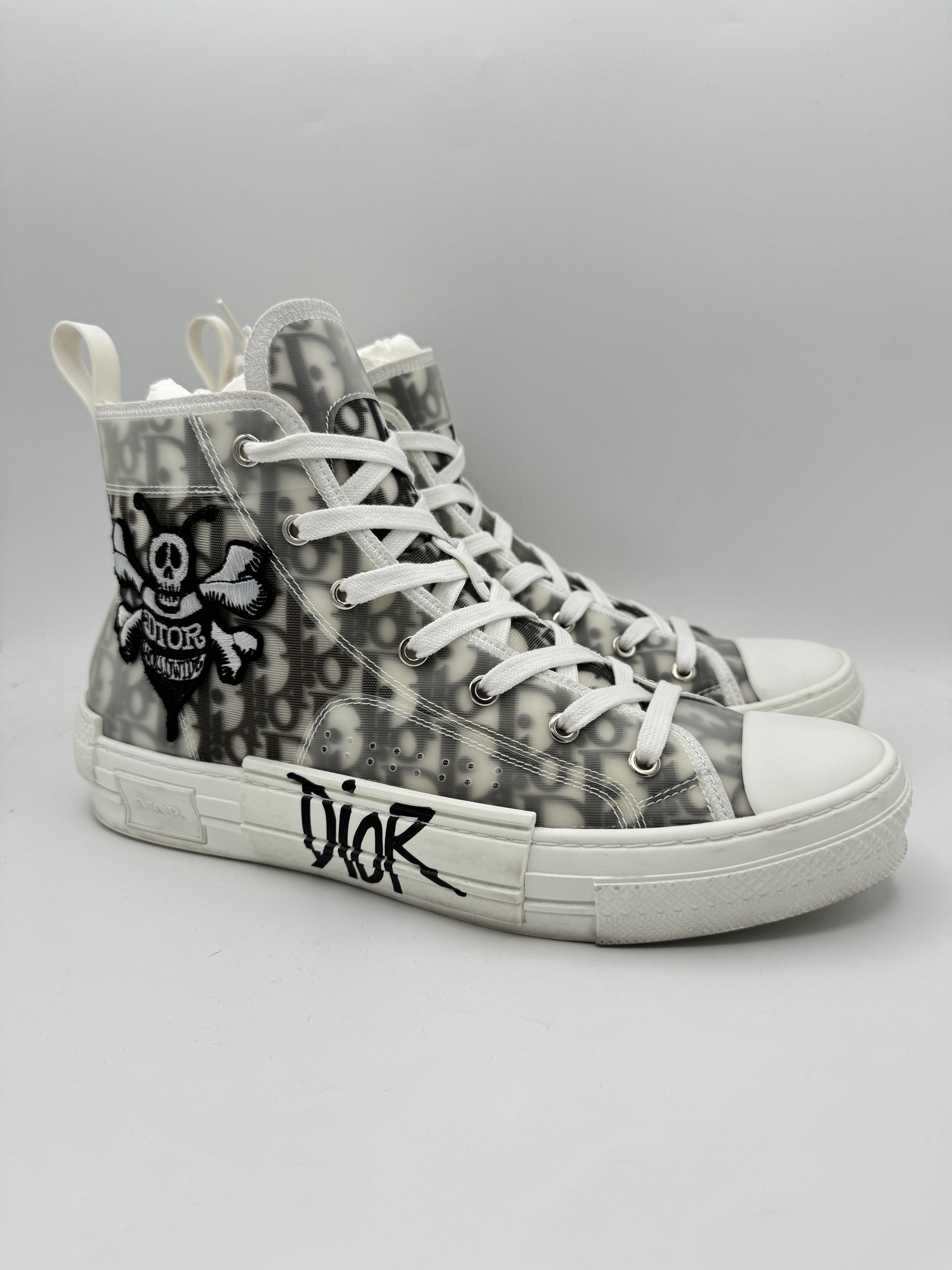 Dior × Stussy Dior x Shawn Stussy B23 High Top Bee Embroidery | Grailed