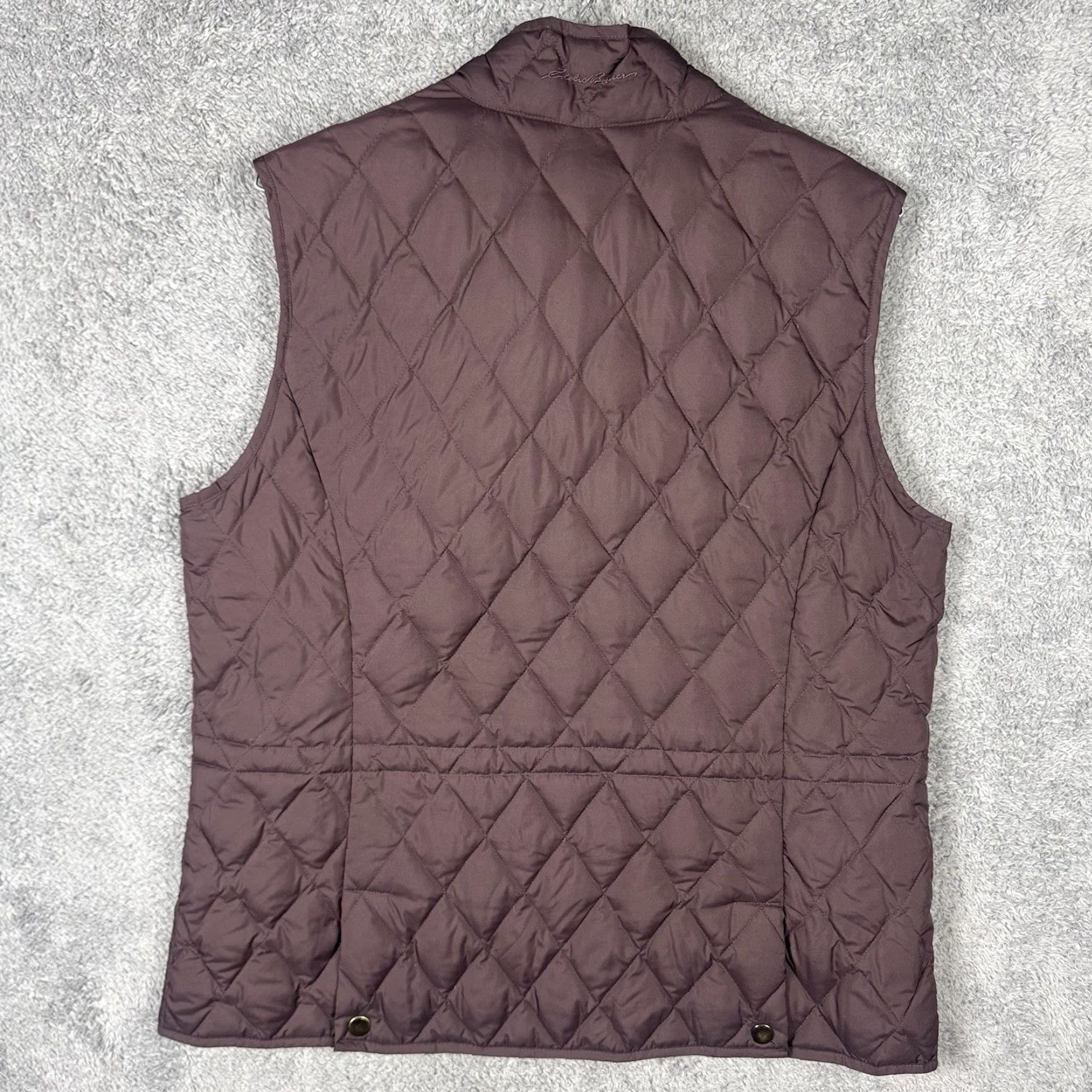 Eddie Bauer VINTAGE Eddie Bauer Vest Womens L Premium 550 Goose Down Lightweight Quilted Cargo Hike Extra? Size L / US 10 / IT 46 - 6 Thumbnail