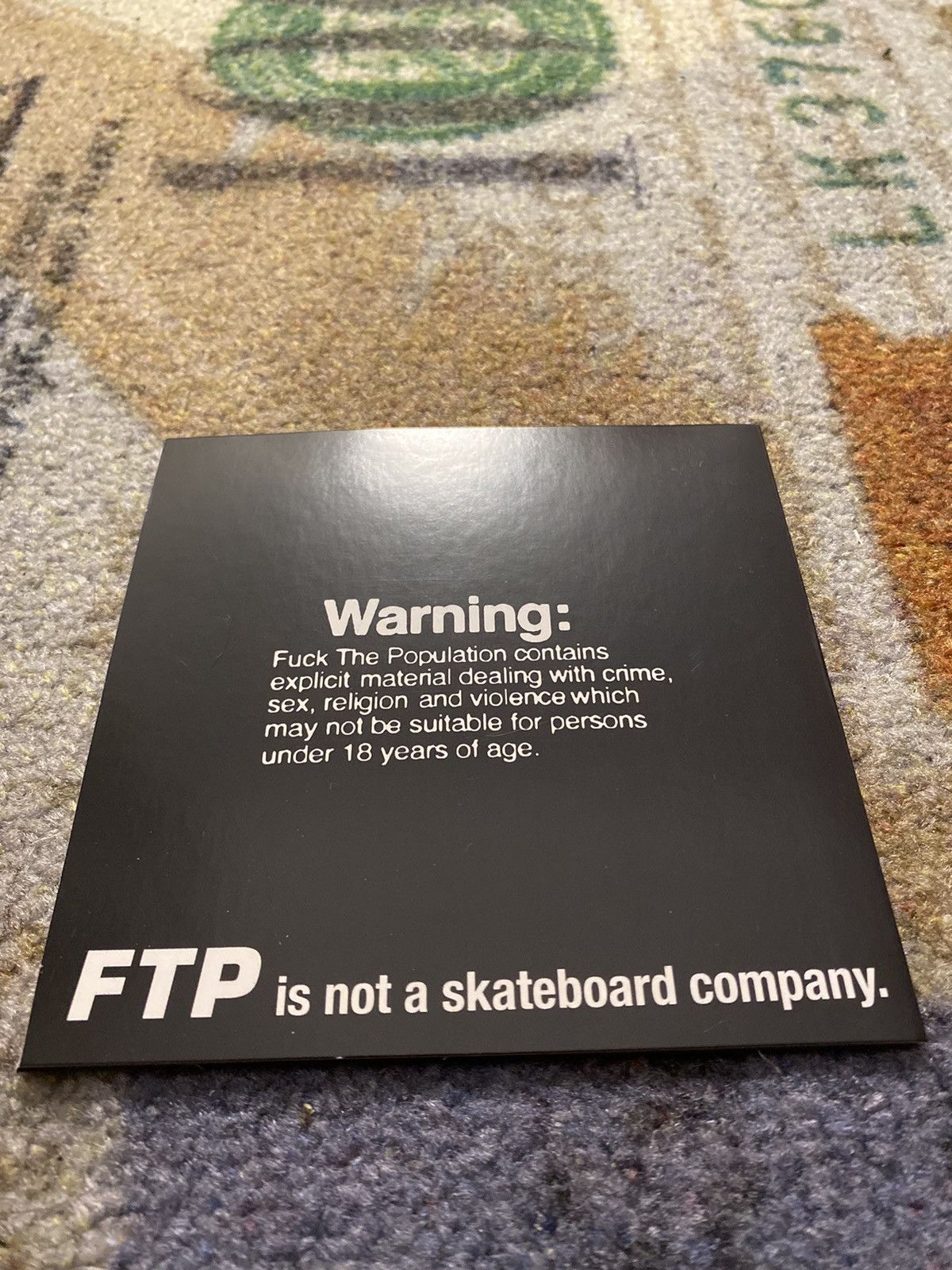 Fuck The Population FTP VIDEO Size ONE SIZE - 2 Thumbnail