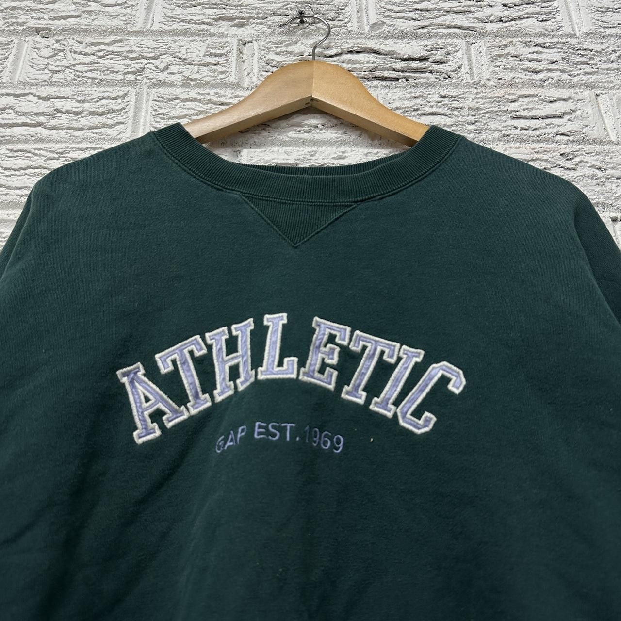 Gap × Vintage Vintage 90s Gap Athletic Embroidered Sweatshirt Large Size US L / EU 52-54 / 3 - 2 Thumbnail