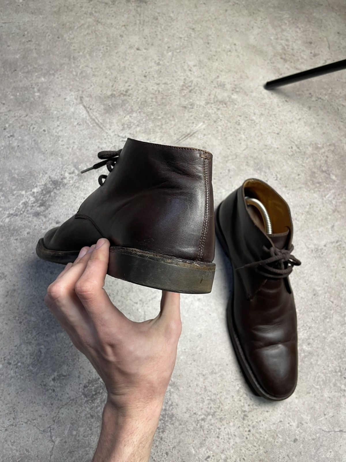 Gucci Gucci Leather Chukka Boots Men’s Ankle Dress Shoes Lace Up Size US 9.5 / EU 42-43 - 5 Thumbnail