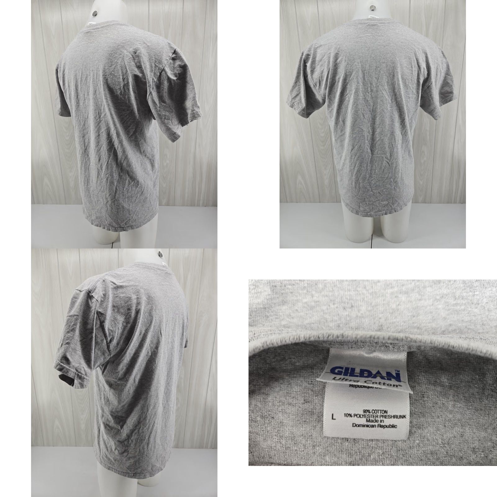 Gildan Lansdell University T Shirt Gray Large Mens Short Sleeve Cotton Blend Graphic Print N/A Size US L / EU 52-54 / 3 - 8 Thumbnail