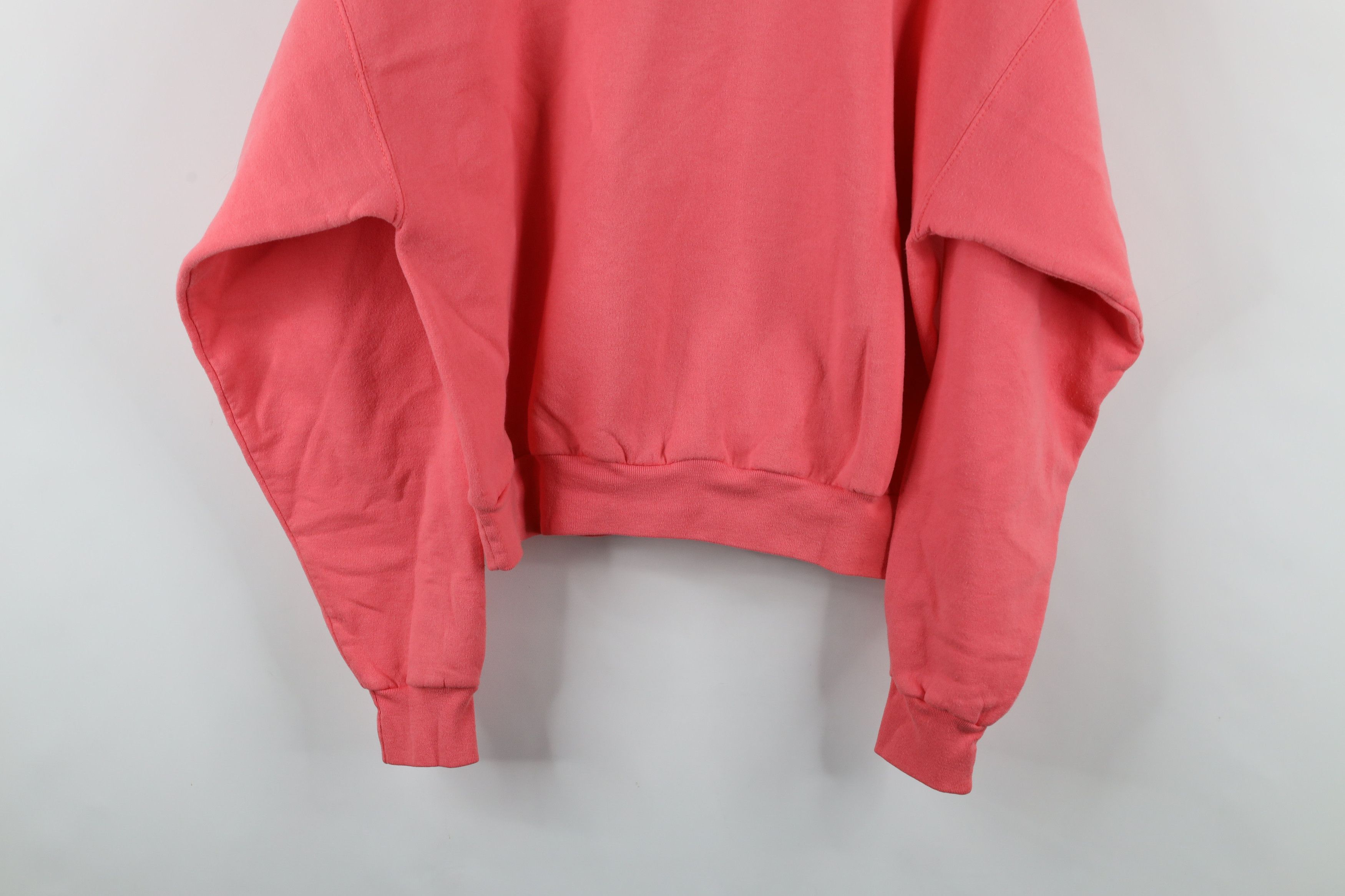 Vintage Vintage 90s Faded Cat Kitten Flower Heart Sweatshirt Pink Size L / US 10 / IT 46 - 11 Thumbnail