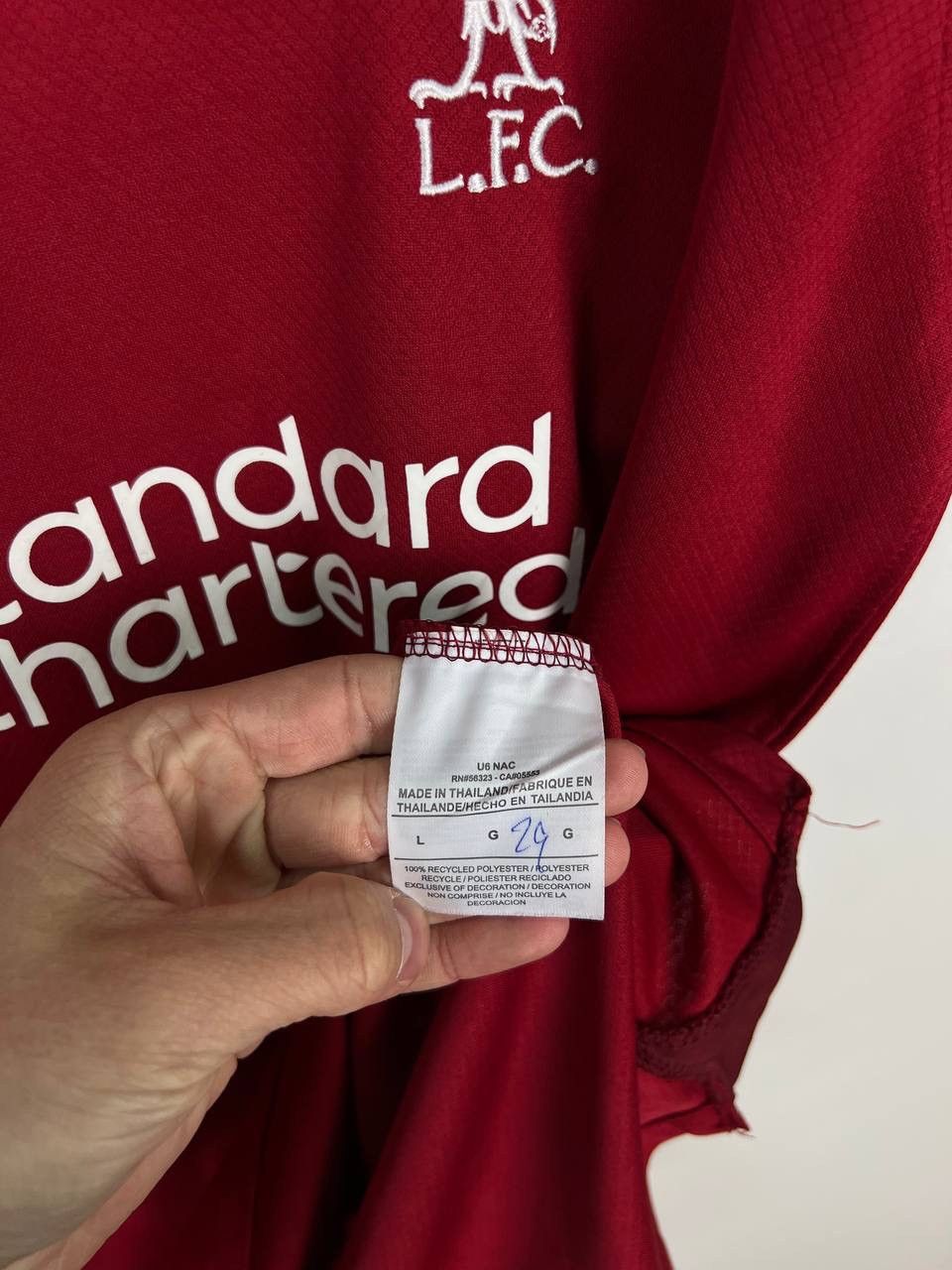 Vintage Liverpool Nike football t-shirts size L Size US L / EU 52-54 / 3 - 2 Thumbnail