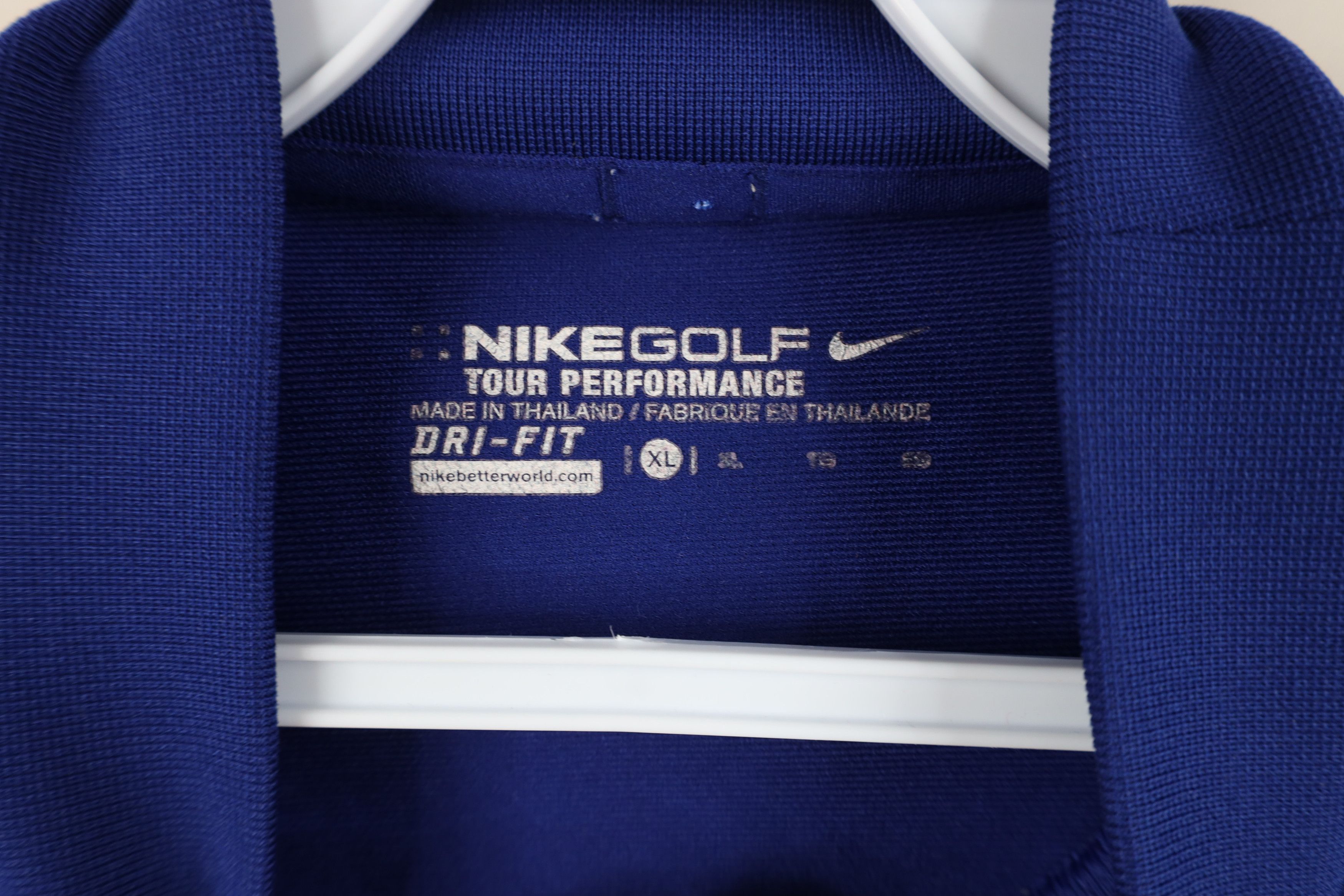 Nike Vintage Y2K Nike Golf Swoosh Knit Mock Neck T-Shirt Blue Size US XL / EU 56 / 4 - 5 Thumbnail