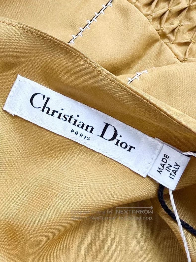 Dior Dior Lace stitching silk dress Size XS / US 0-2 / IT 36-38 - 4 Thumbnail