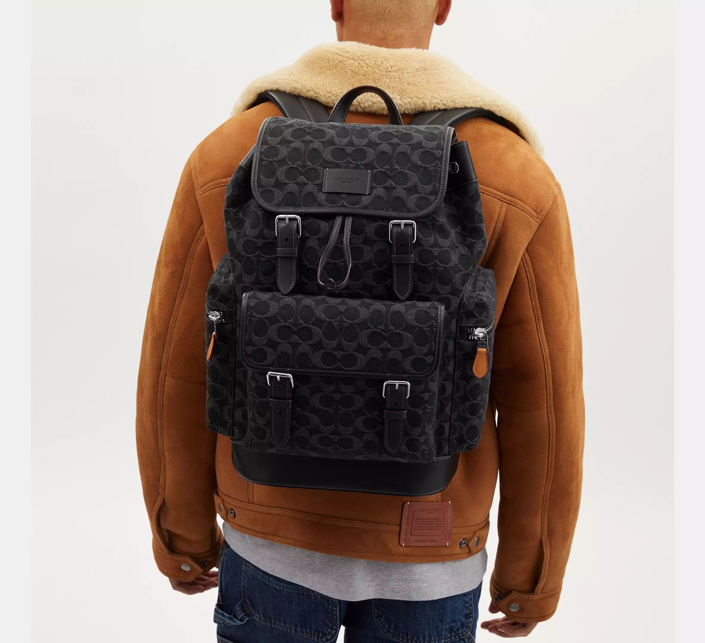 バッグ COACH Sprint Backpack In Signature Denim NWT Coach Sprint Backpack In Signature Denim CO933