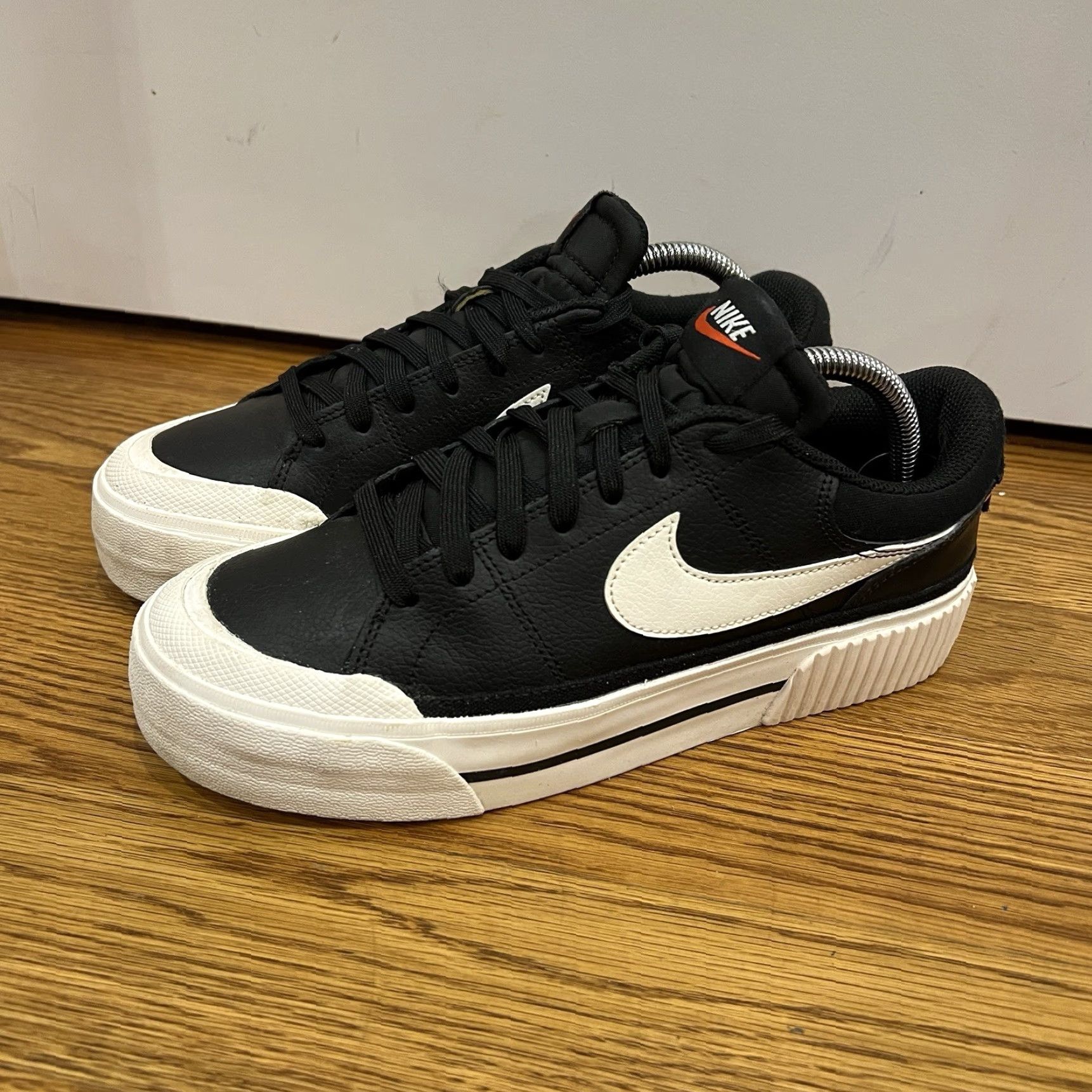 Nike Nike Women Court Legacy Lift Black Sail White Size 8.5 DM7590 001 Size US 9 / IT 39 - 2 Thumbnail