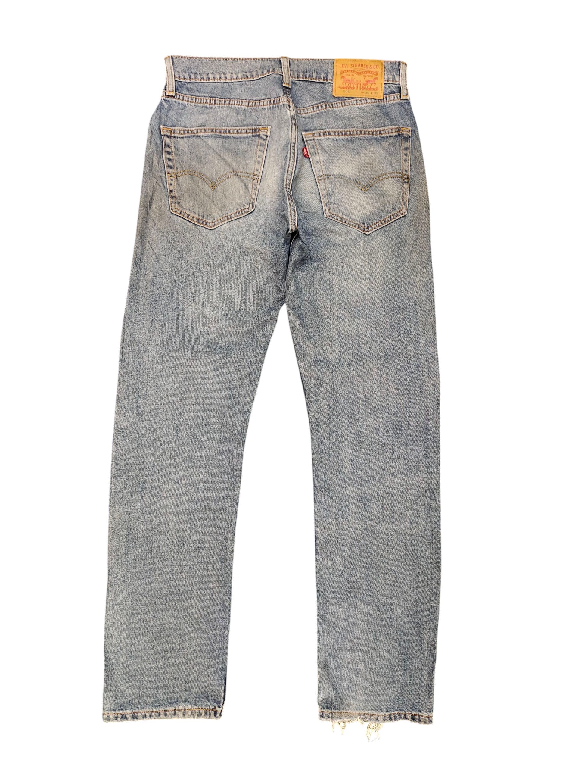 Levi's Vintage Clothing Vintage Levis 505 Clawmark Distress Sand Wash Denim Jeans Size US 30 / EU 46 - 8 Thumbnail