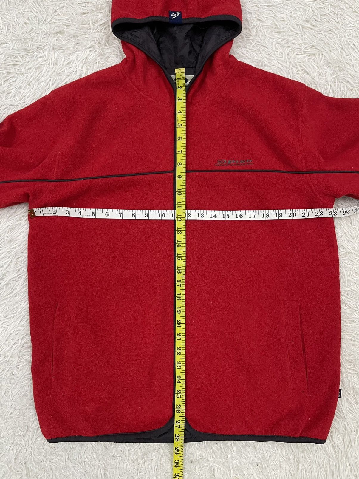 Japanese Brand Piko Fleece Jacket Hooded Size US L / EU 52-54 / 3 - 8 Thumbnail