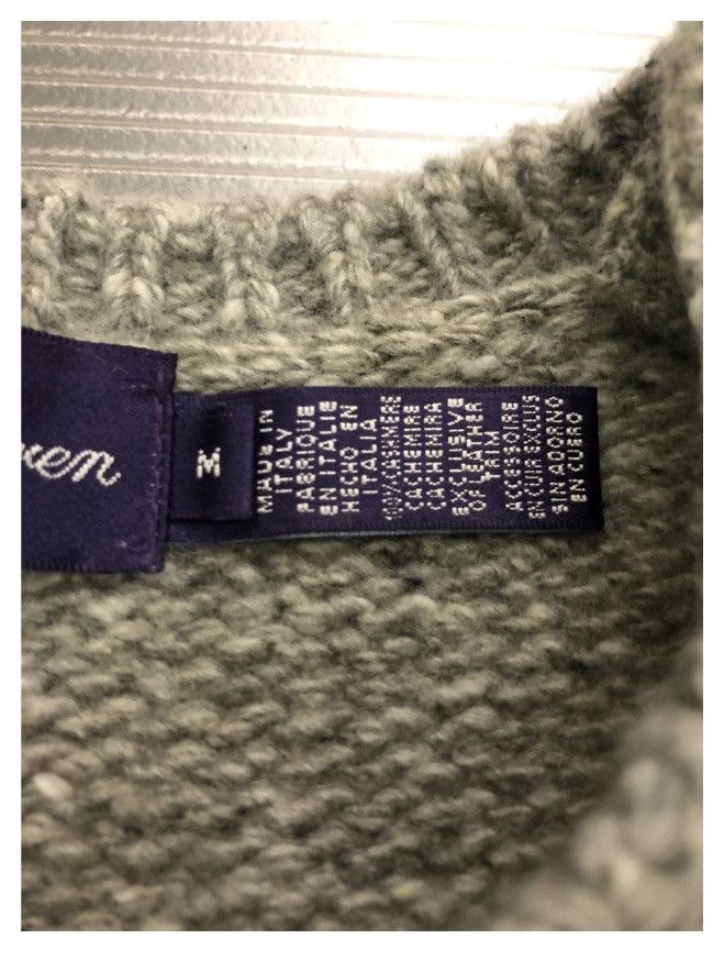 Ralph Lauren Purple Label RLPL 🇮🇹 grey cashmere Nebuchadnezzar button sweater M NEW Size US M / EU 48-50 / 2 - 5 Thumbnail