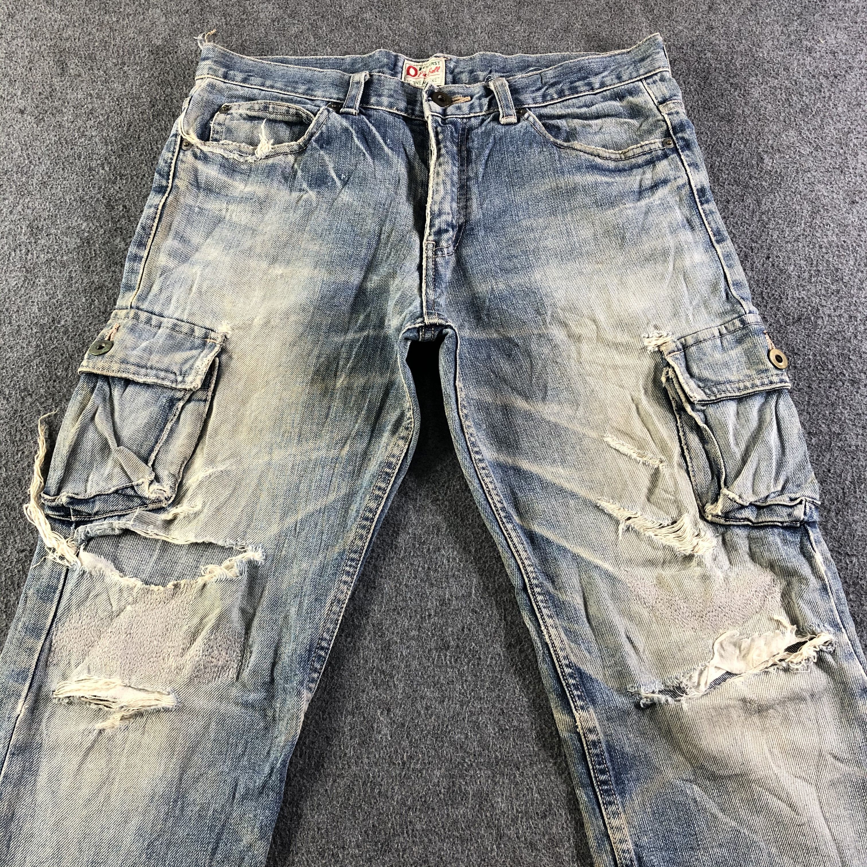 Japanese Brand Vintage Pocket Jeans-J4551 Size US 31 - 3 Thumbnail
