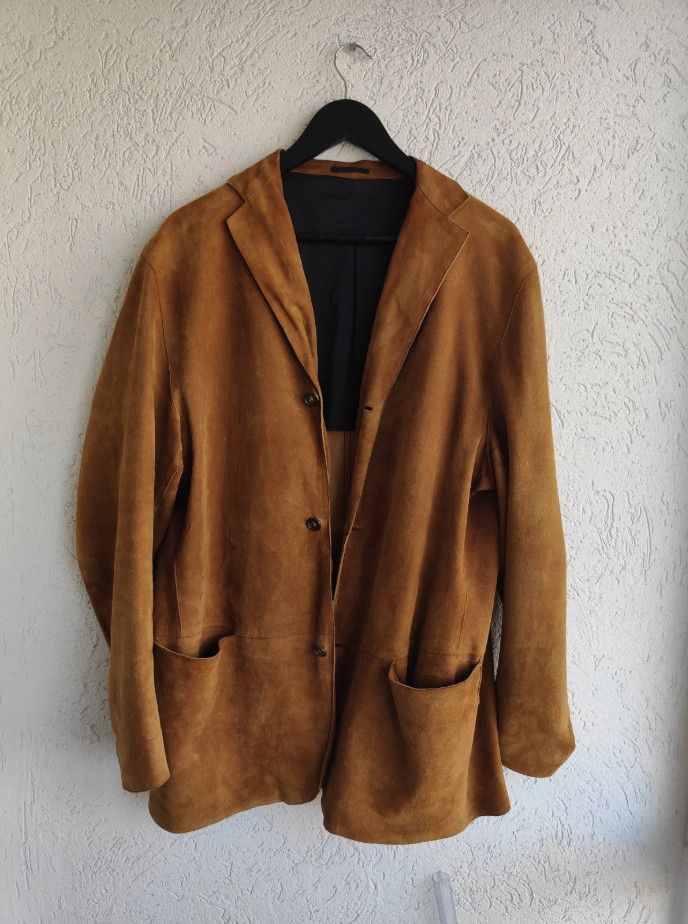 Jil Sander Jil Sander Sude Leather Blazer Jacket Coat Size US L / EU 52-54 / 3 - 5 Thumbnail