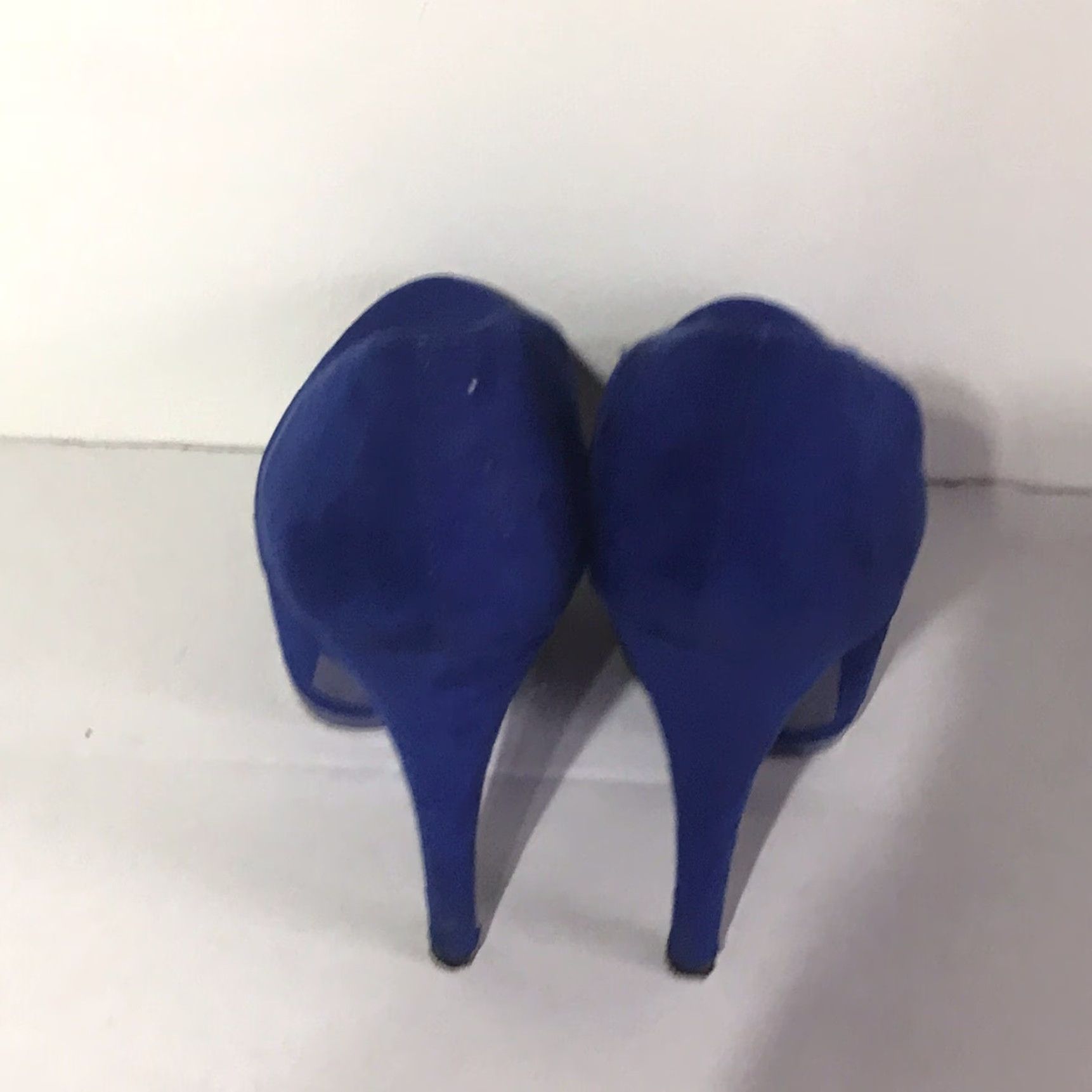 Forever 21 FOREVER 21 Blue Suede Stiletto Pumps Women’s Size 8.5 - 6in Heel, Round Toe, Clubwear Size US 9 / IT 39 - 3 Thumbnail