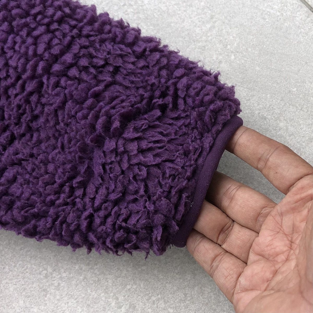 Japanese Brand First Down USA Pile Sherpa Purple Jacket Size US L / EU 52-54 / 3 - 13 Thumbnail