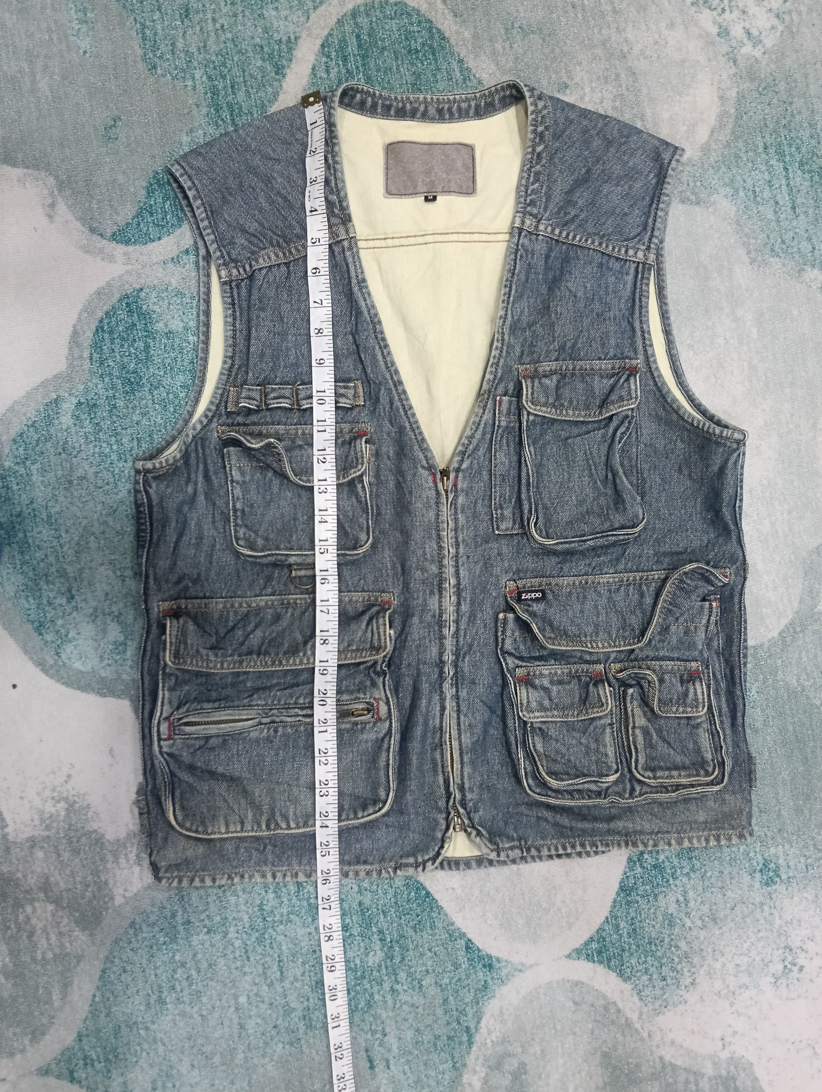 Japanese Brand × Zippo Vintage Zippo Vest Indigo Jacket Size US M / EU 48-50 / 2 - 14 Thumbnail