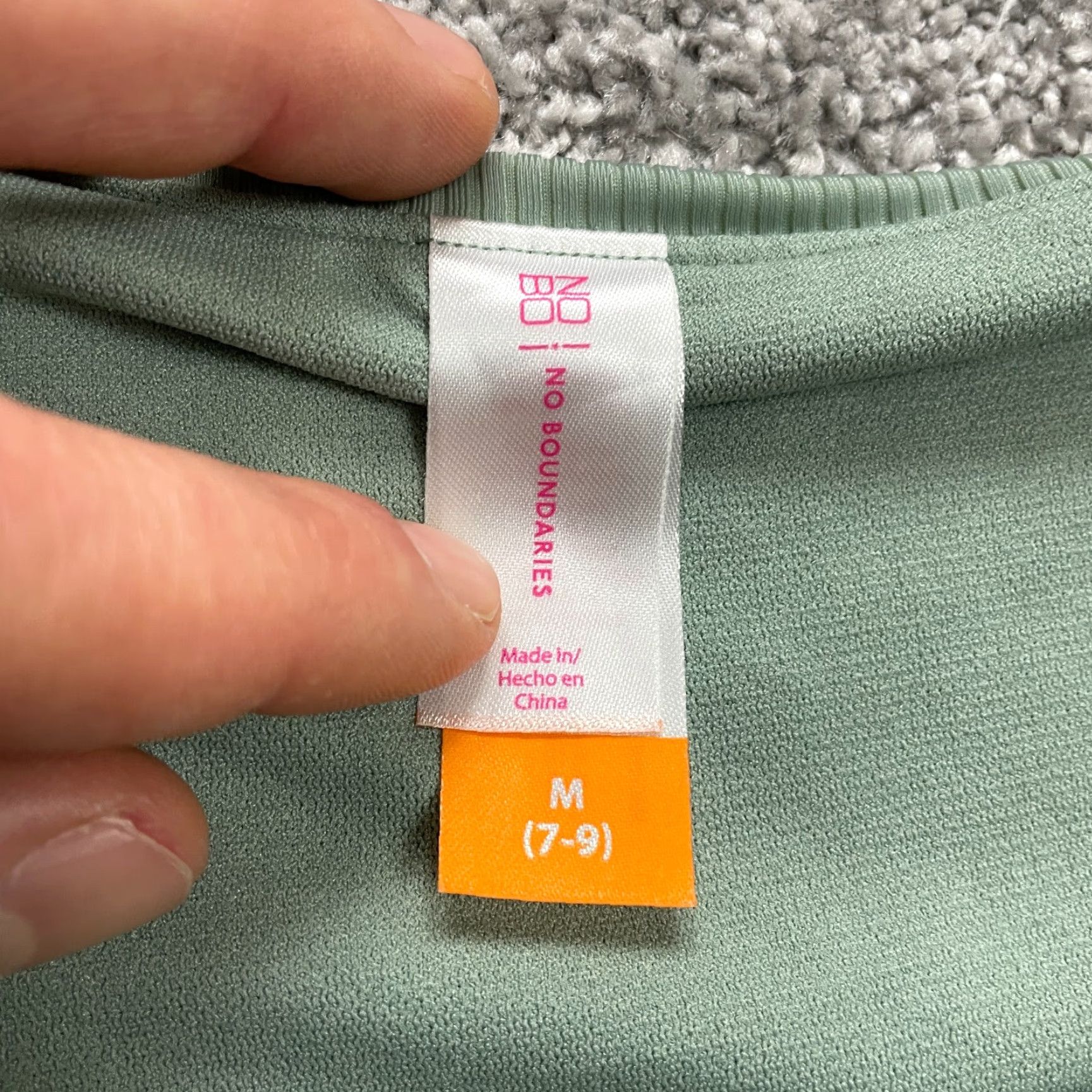 Vintage VINTAGE No Boundaries Women's Bikini Bottom Summer Beach Swimwear Small Pastel Green Side Tie Nylon Spandex Size 32" / US 10 / IT 46 - 3 Thumbnail