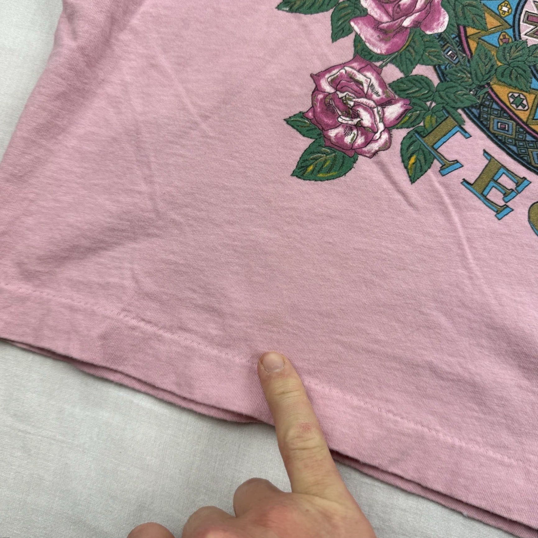 Vintage VINTAGE BonJour Crop Top Shirt Womens Large Pink Aztec 90s T-Shirt Cropped Crew Neck Short Sleeve Womens L Pink Aztec 90s Size L / US 10 / IT 46 - 6 Thumbnail