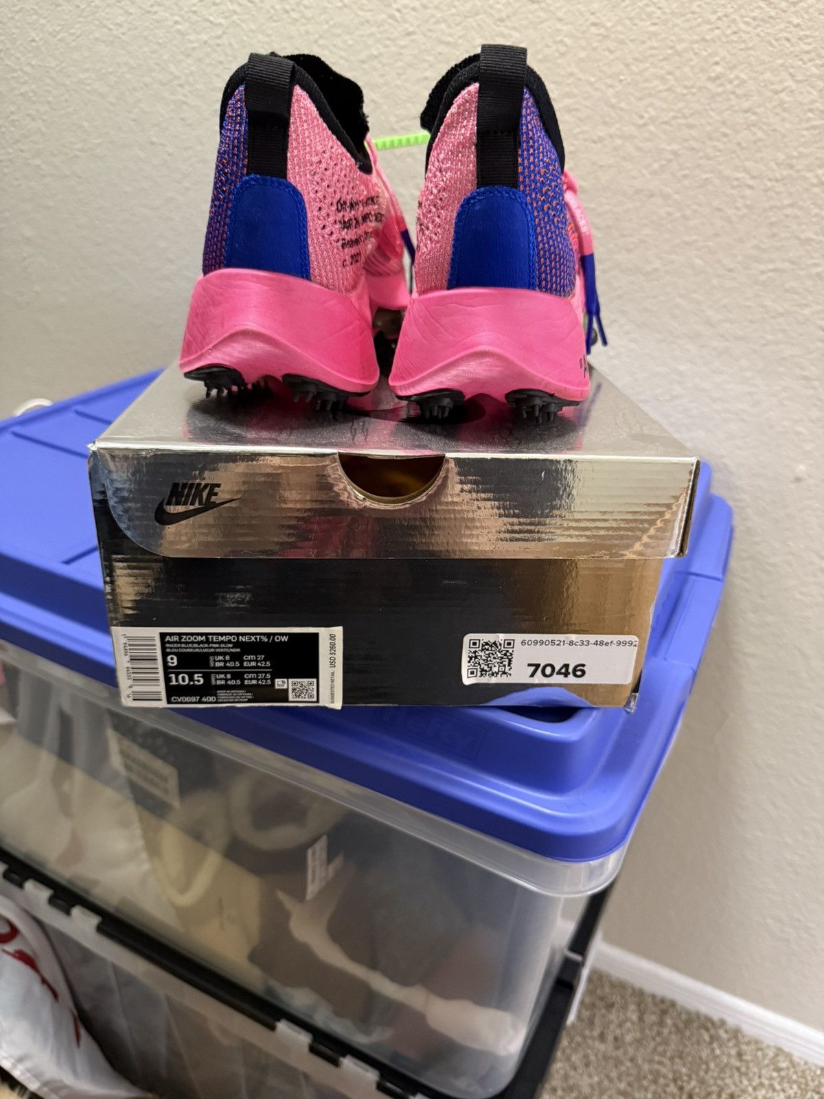 Nike × Off-White Off White Air Zoom Tempo Size US 9 / EU 42 - 2 Thumbnail