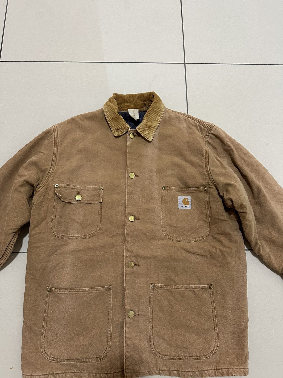 Carhartt × Vintage Vintage Carhartt Chore Jacket Michigan Jacket Retro Design Size US L / EU 52-54 / 3 - 3 Thumbnail