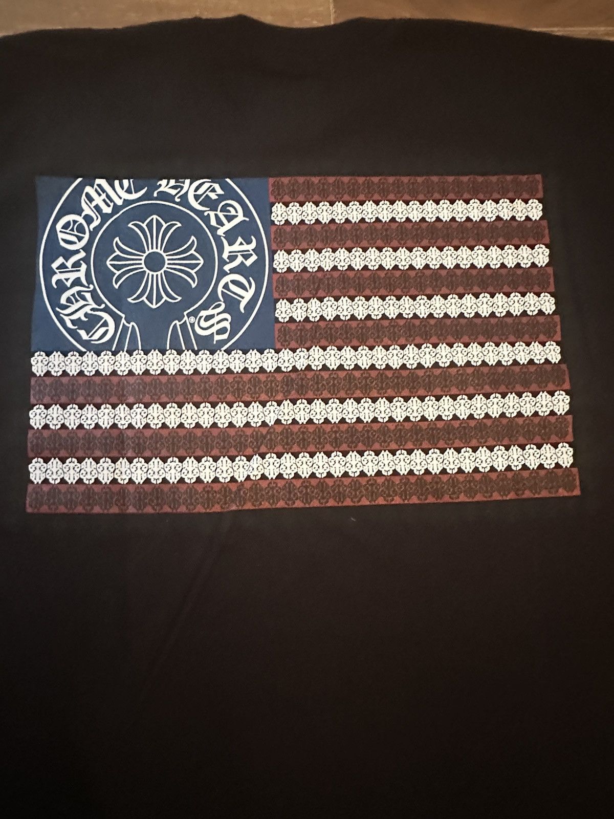 Chrome Hearts Chrome Hearts American Flag Dagger Tee Shirt Size US L / EU 52-54 / 3 - 3 Thumbnail